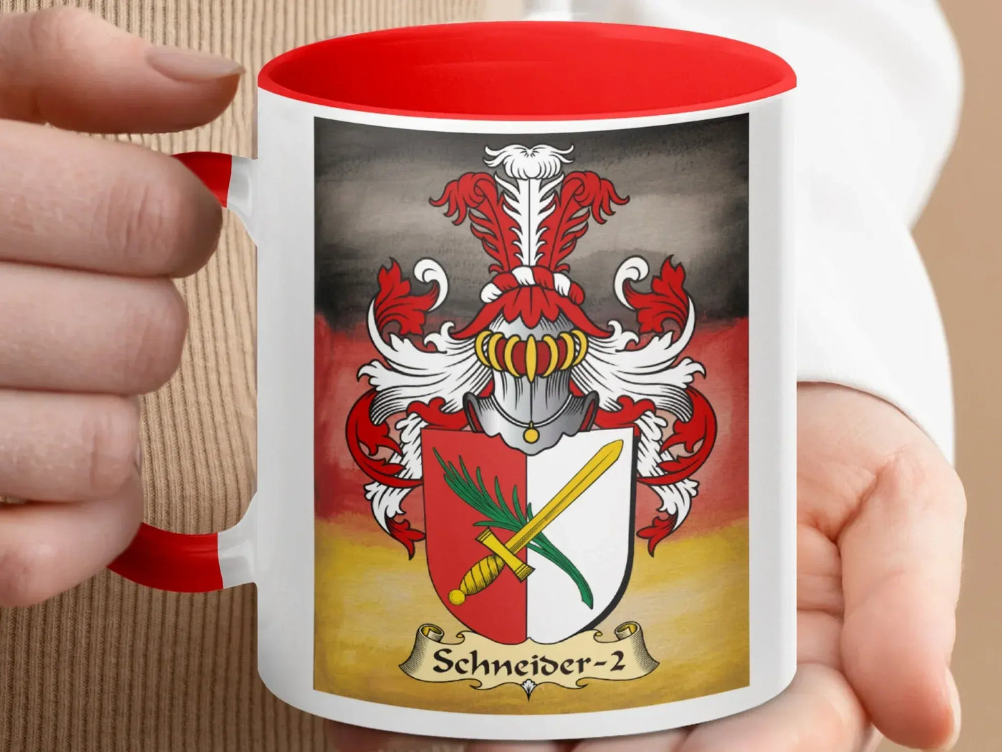 Personalized German Coat of Arms Schneider-2 Mug product