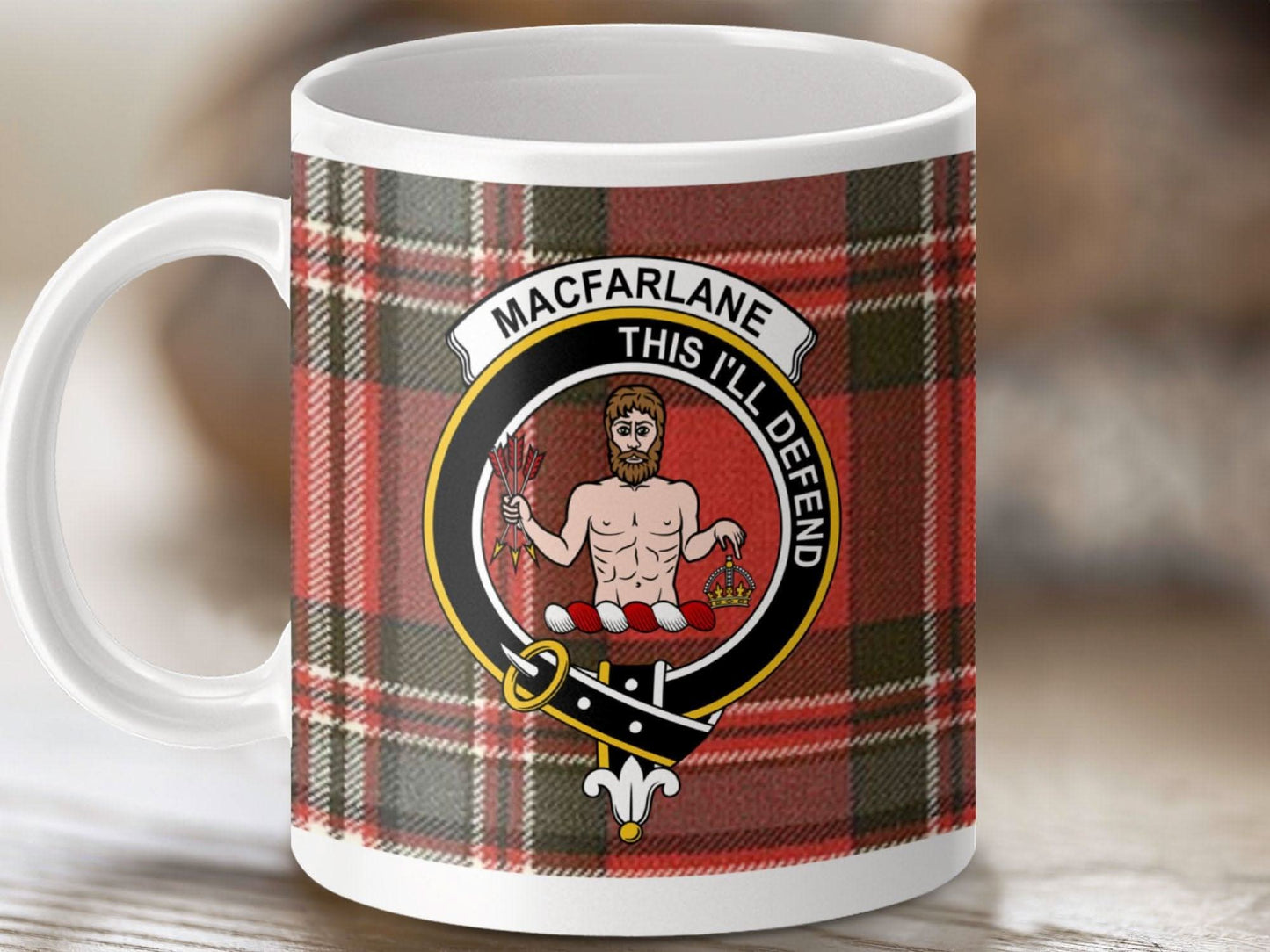Macfarlane Clan This I'll Defend Ceramic Mug product