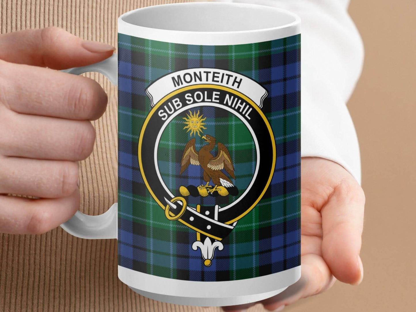 Monteith Sub Sole Nihil Crest Plaid Mug product type