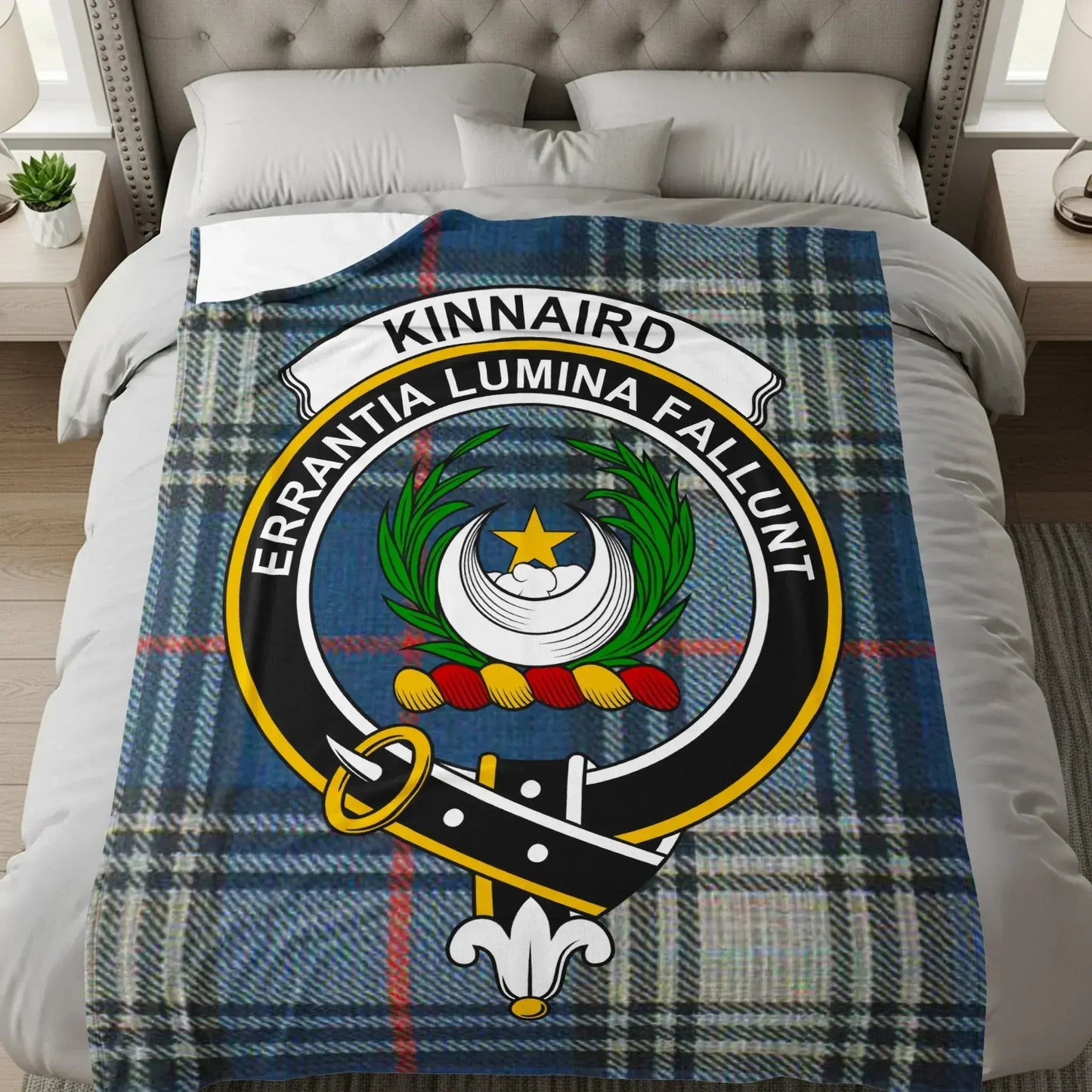 Kinnaird Errantia Lumina Fallunt Emblem Bedding product