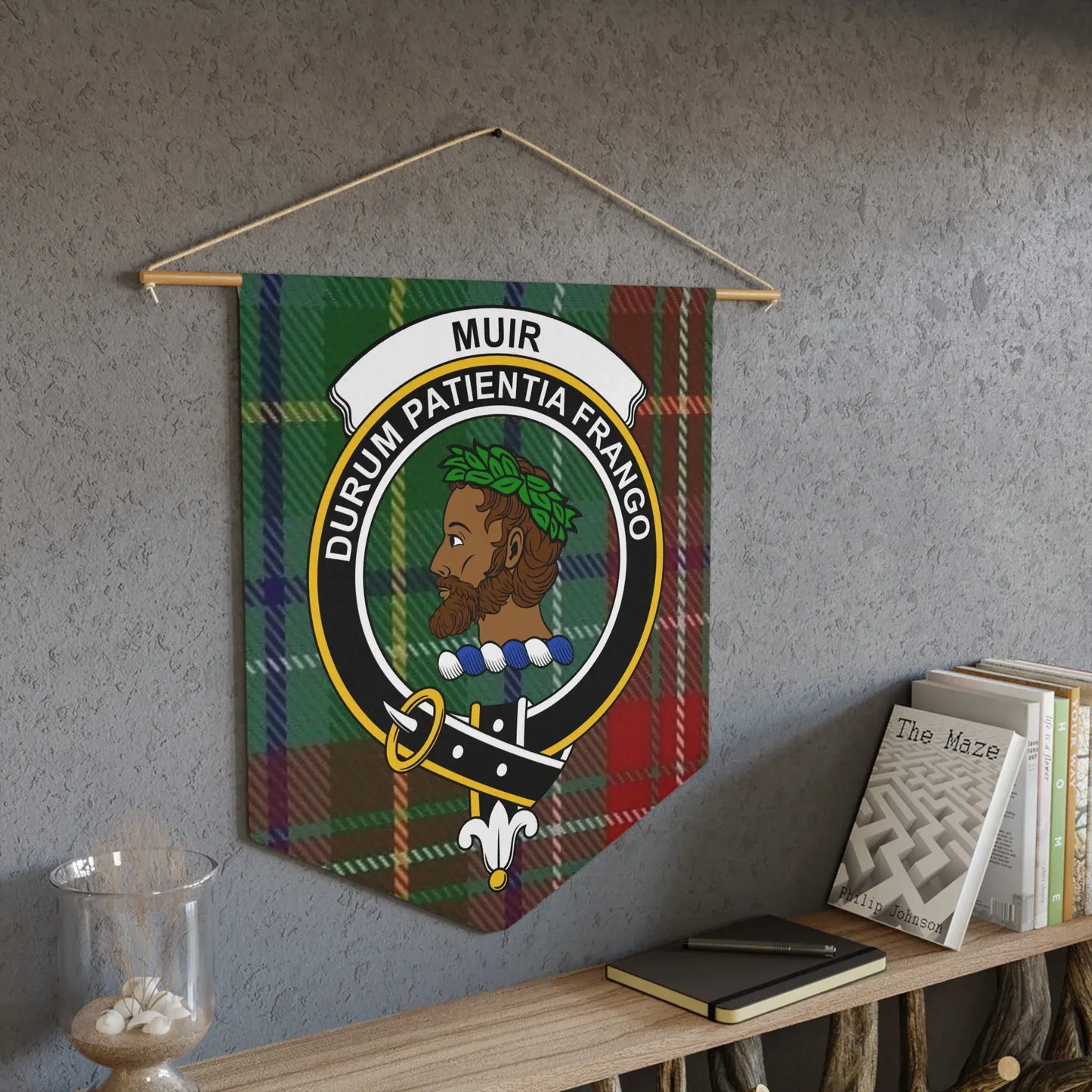 Traditional Scottish Clan Muir Tartan Wall Hanging product type