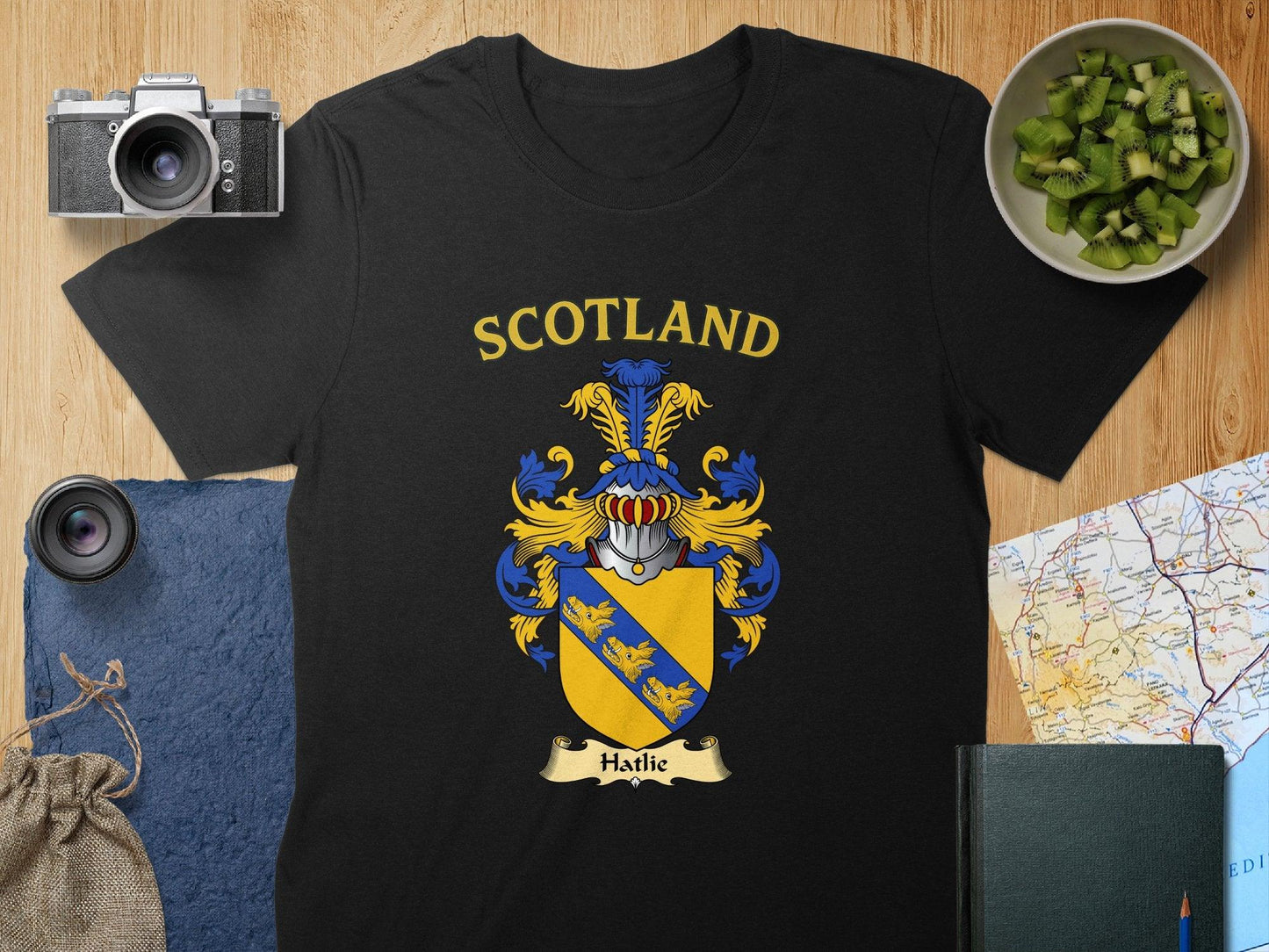 Hatlie Clan Family Crest Scotland T-Shirt - Celtic Ancestry Gifts