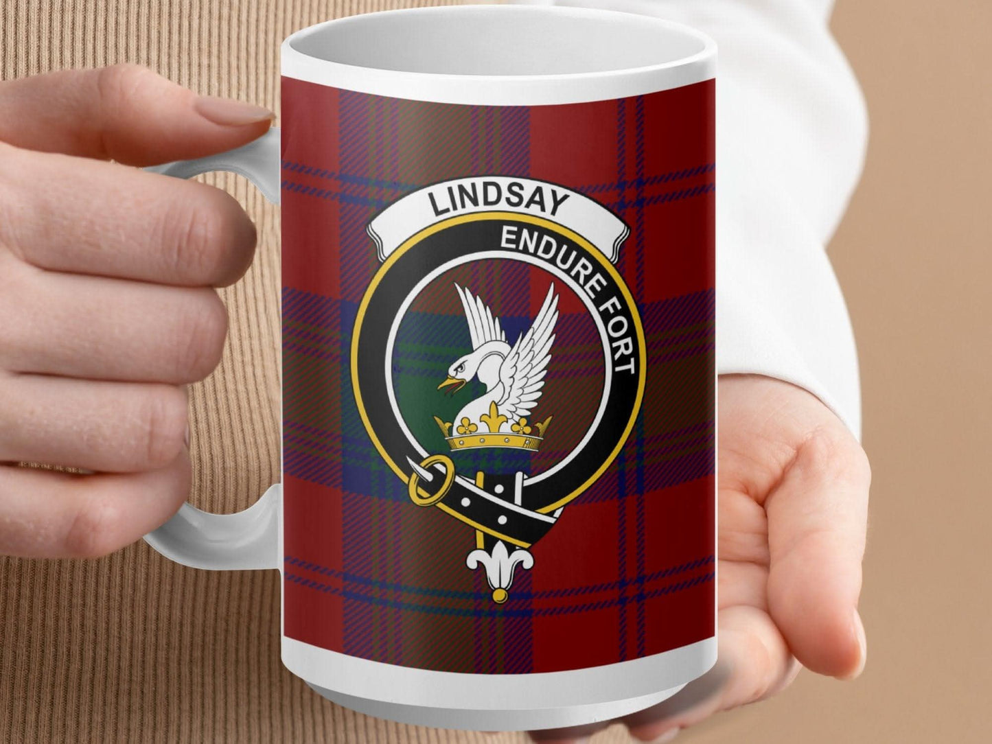 Lindsay Endure Fort Plaid Mug Unique Coffee Product