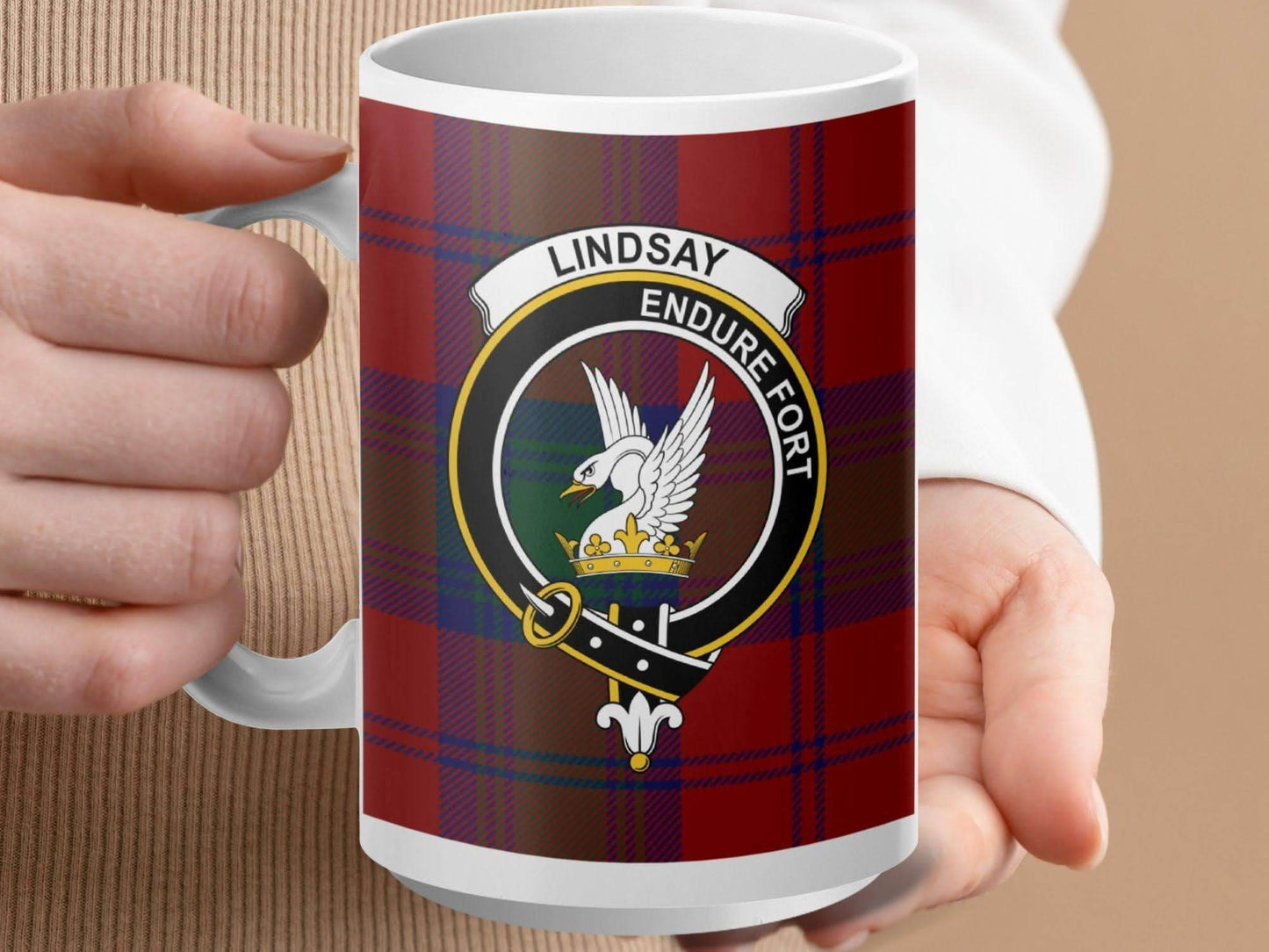 Lindsay Endure Fort Plaid Mug Unique Coffee Product