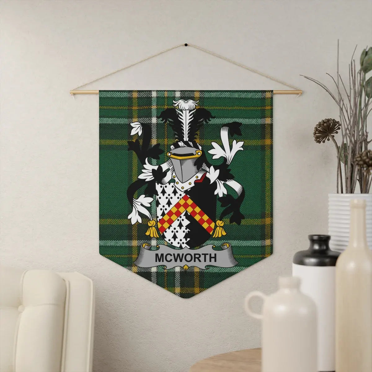 Family Crest Wall Tapestry Custom Coat of Arms product