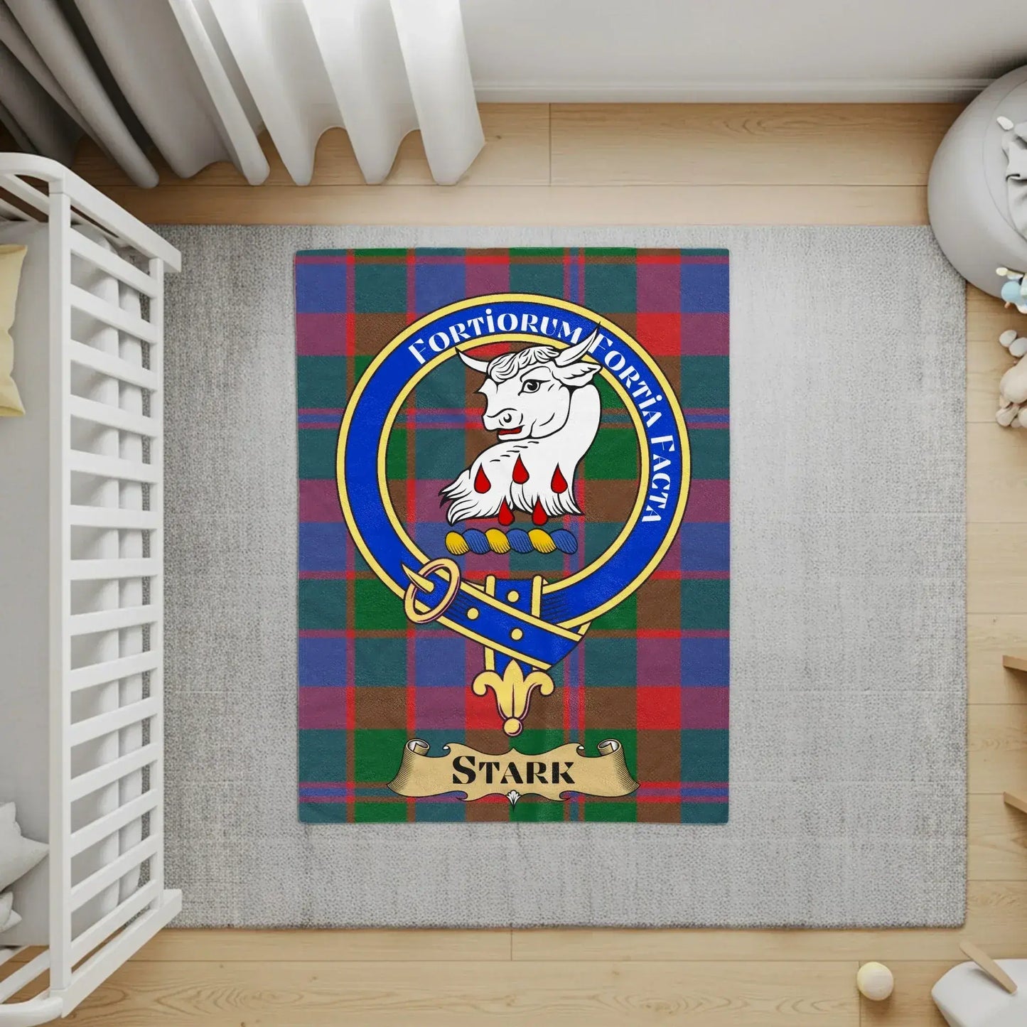 Fortitudine Tartan Plaid Design Area Rug product