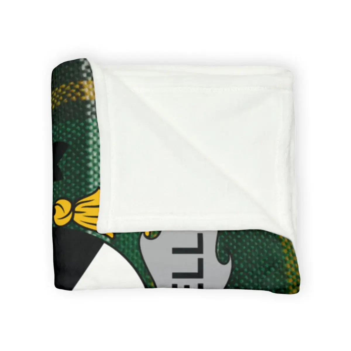 Cozy Green and Black Patterned Blanket product type