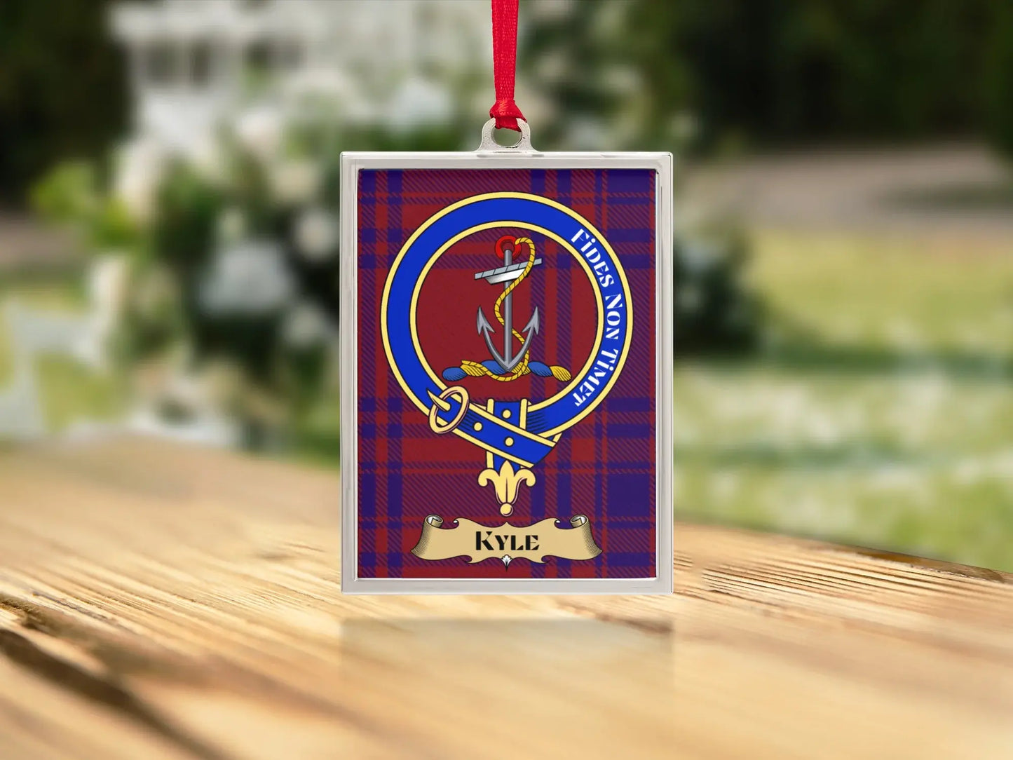 Clan Crest Tartan & Anchor Customized Name Tag product