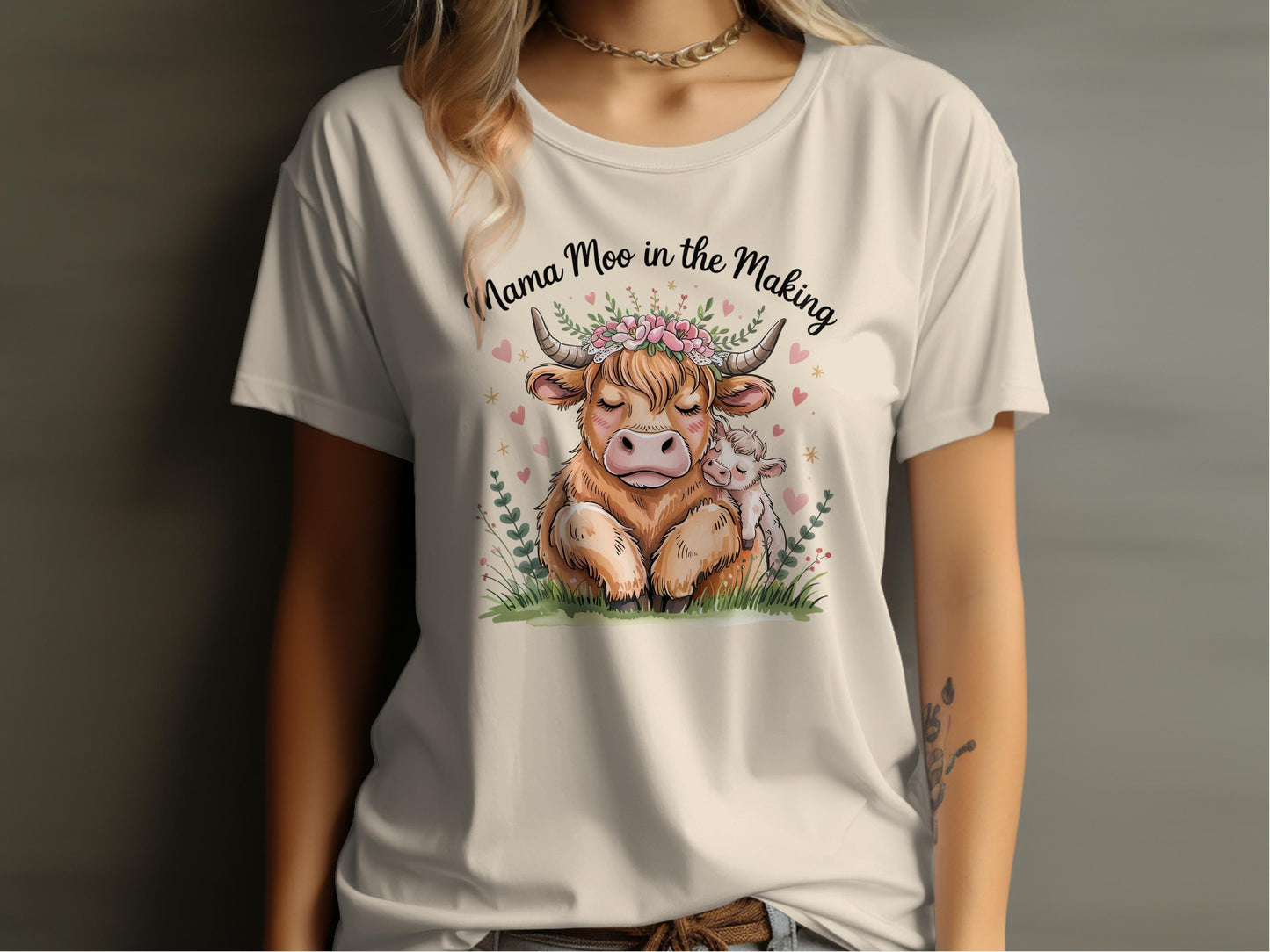 Mama Moo in the Making Graphic Tee product