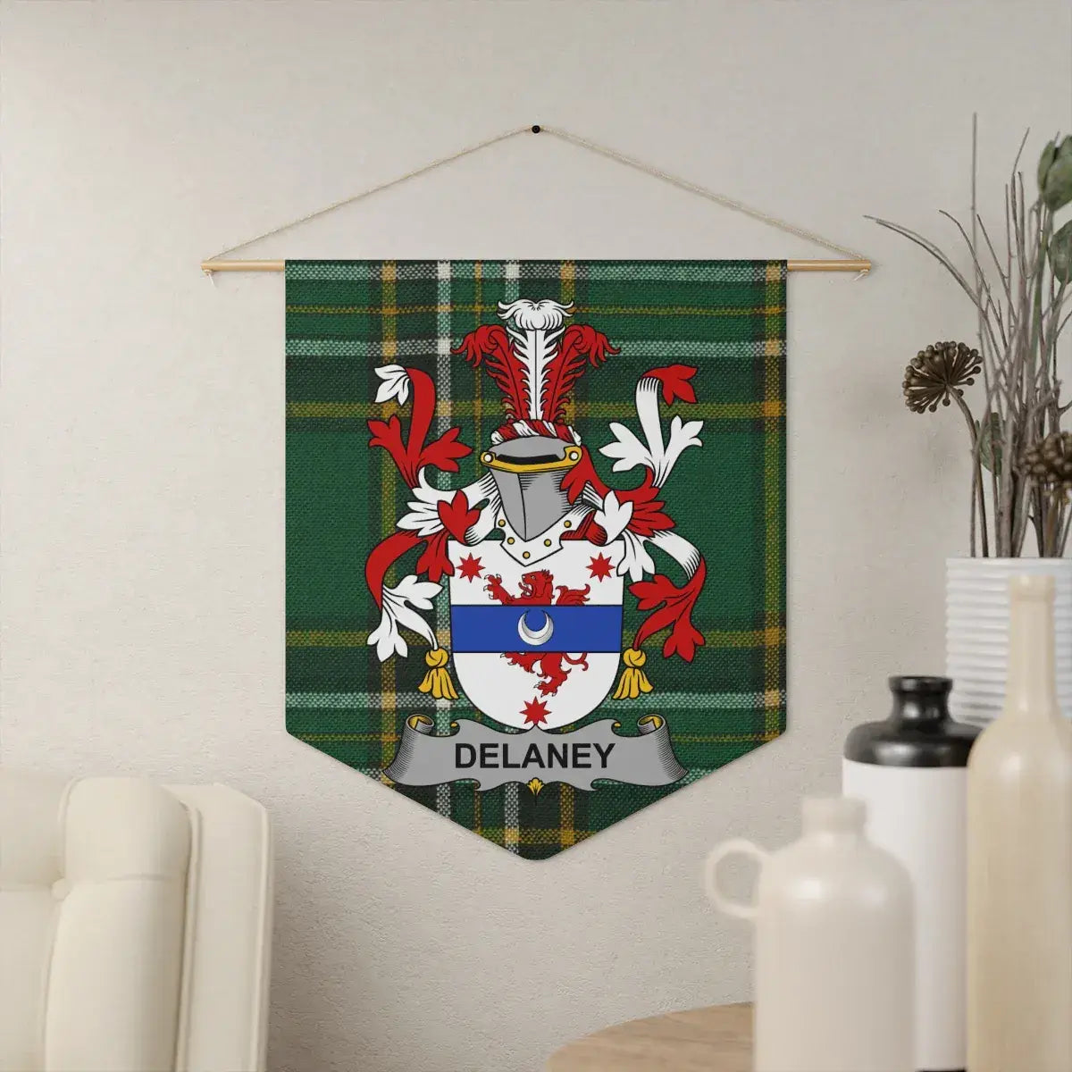 Delaney Family Crest Design Wall Hanging product type