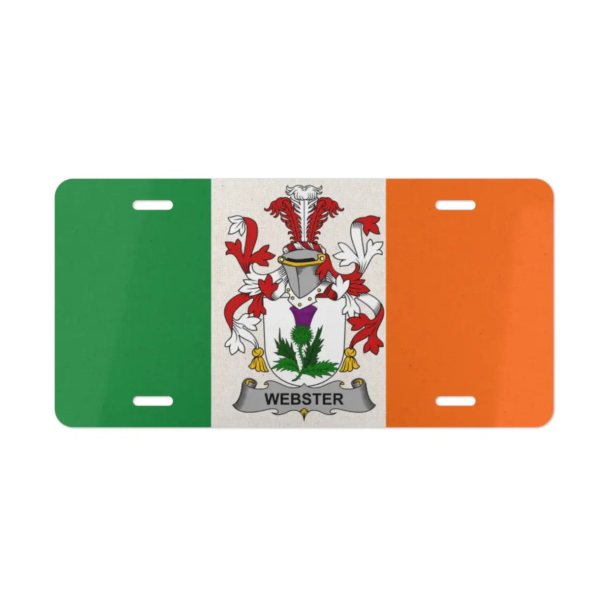 Irish Crest Webster Emblem Decorative License Plate product