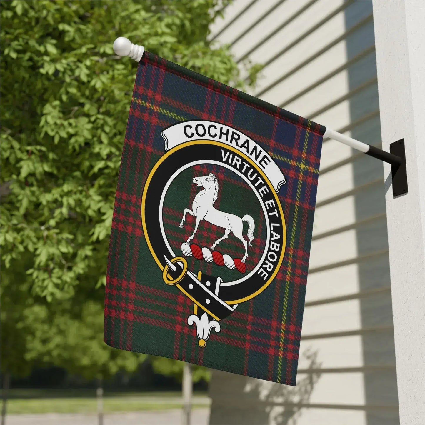 Cochrane Virtute et Labore Decorative Flag product