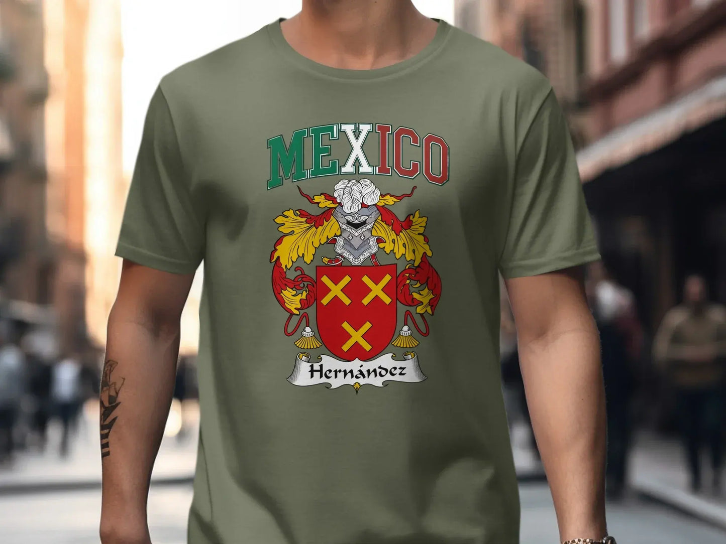 Mexico Hernandez Family Crest Graphic Tee product