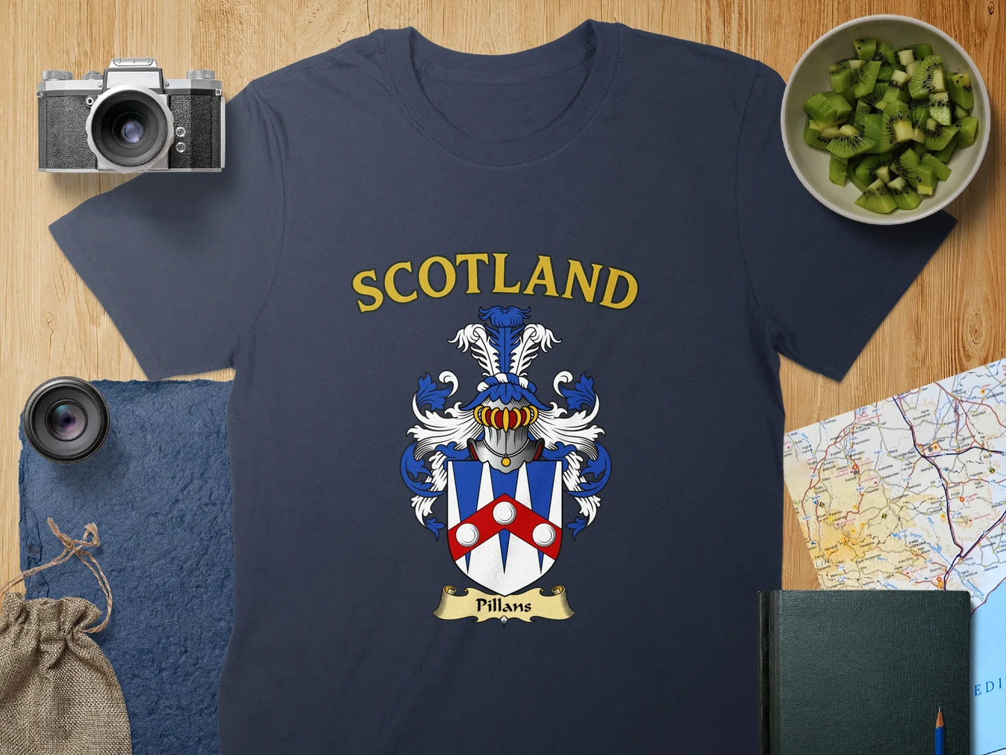 Scotland Family Crest Historic Design T-shirt Product