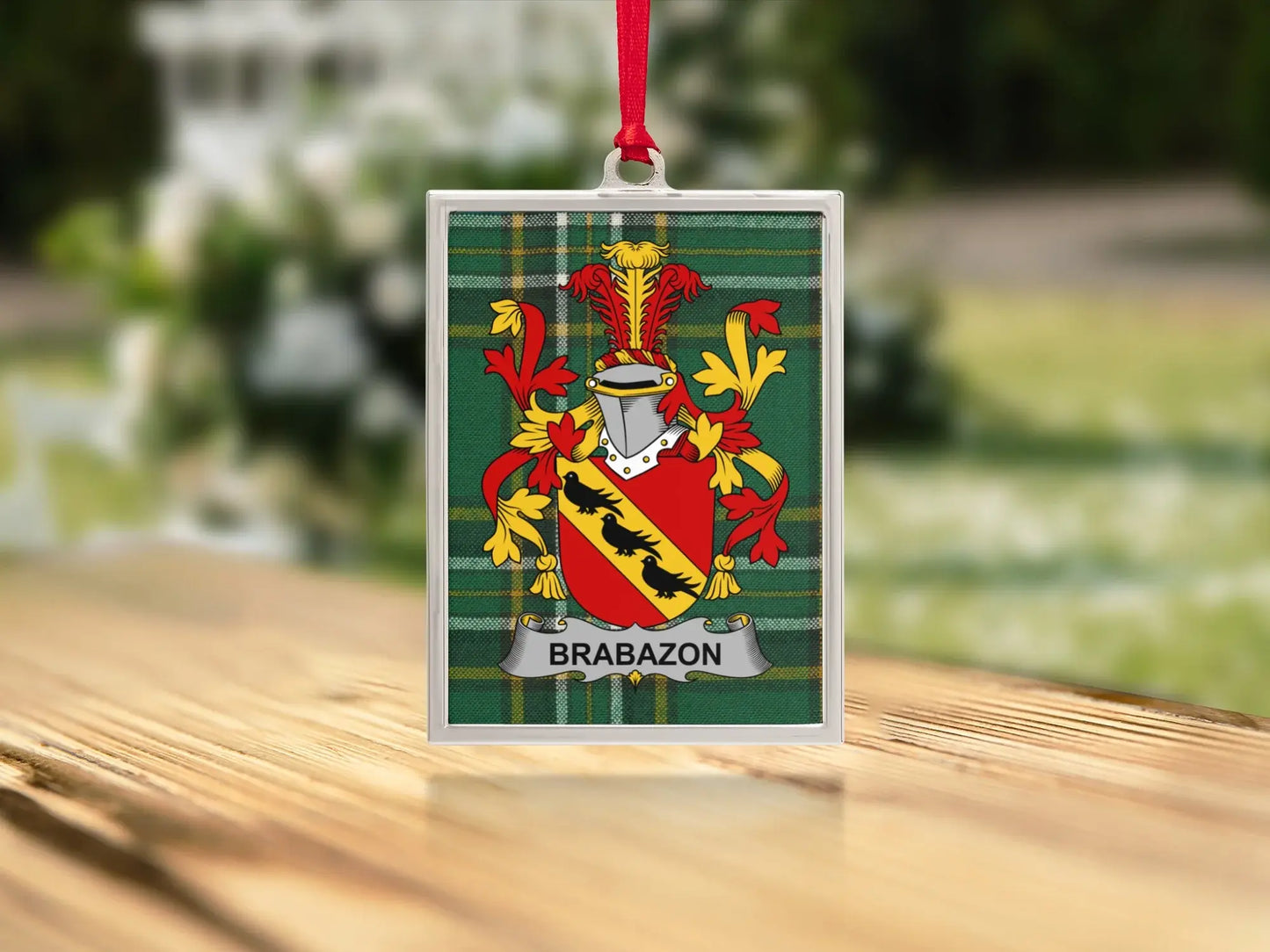 Brabazon Family Crest Square Ornament product