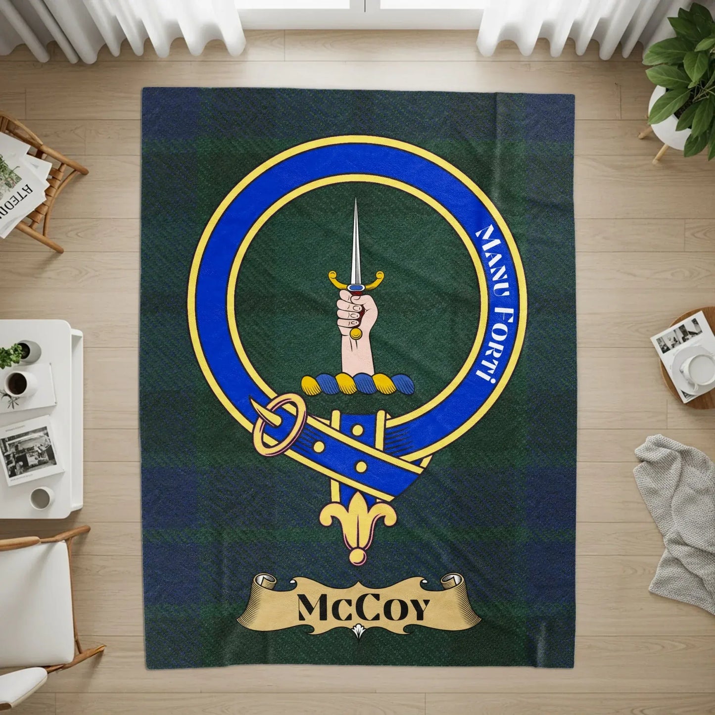 Clan Crest Sword and Banner McCoy Blanket product