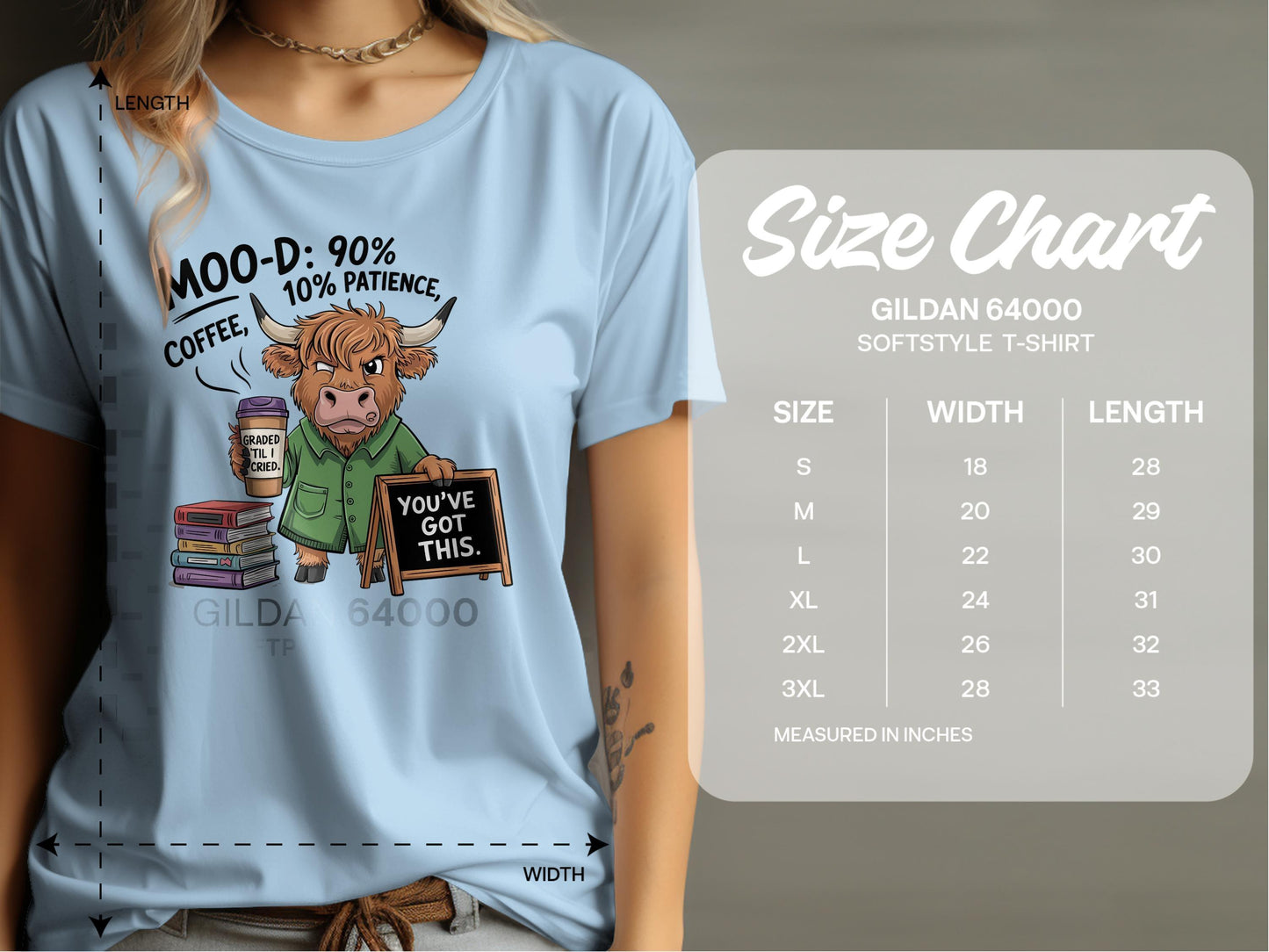 Funny Cow Teacher Mood Patience You've Got This T-Shirt - Celtic Ancestry Gifts