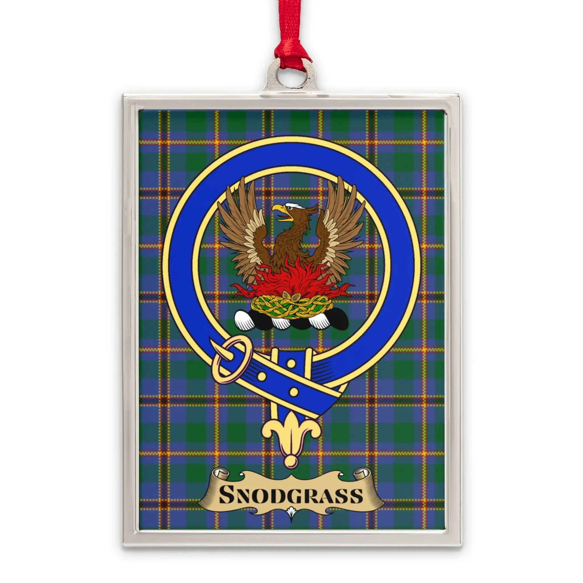 Snodgrass Tartan Plaid Family Crest Ornament product