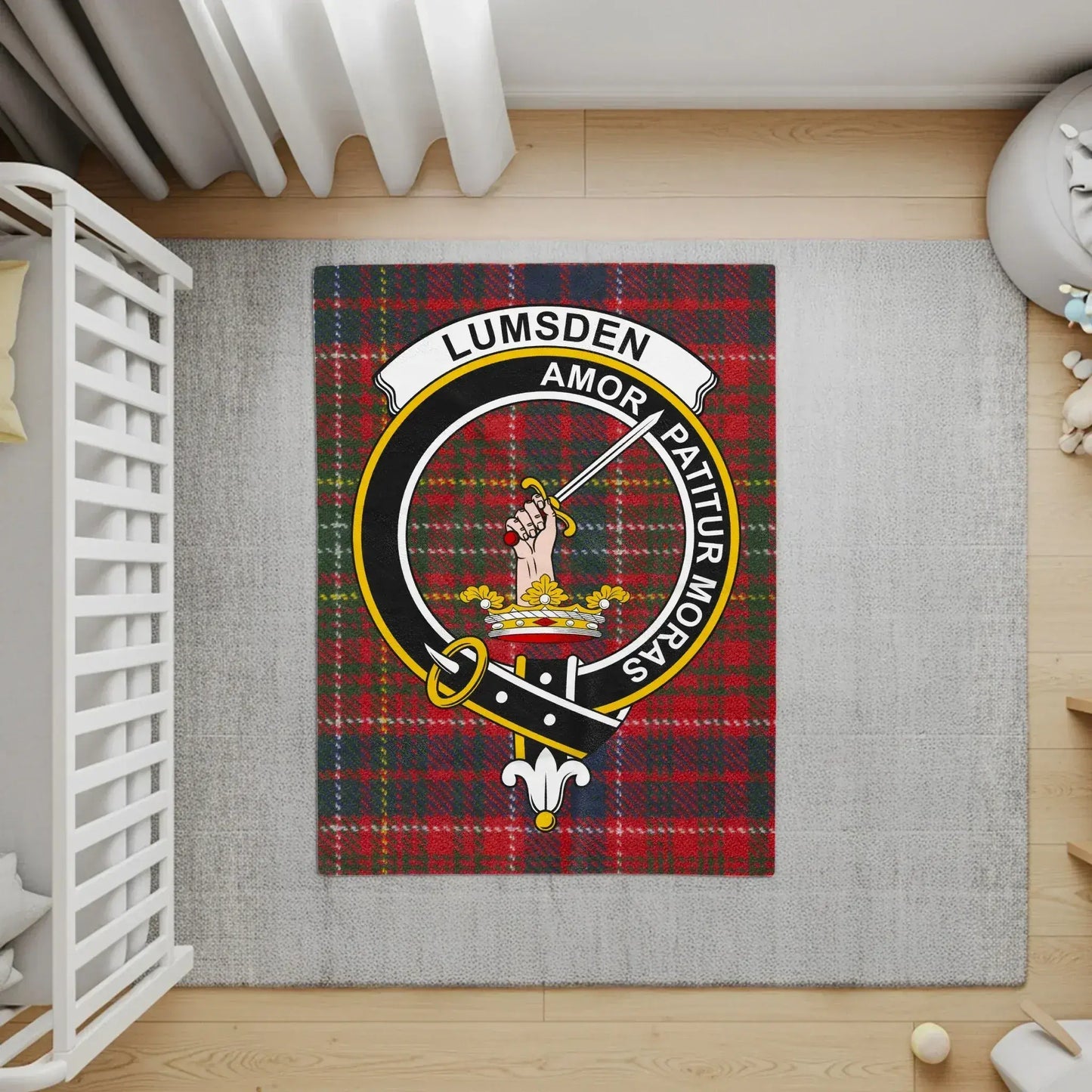 Lumsden Amor Patitur Moras Tartan Themed Blanket product