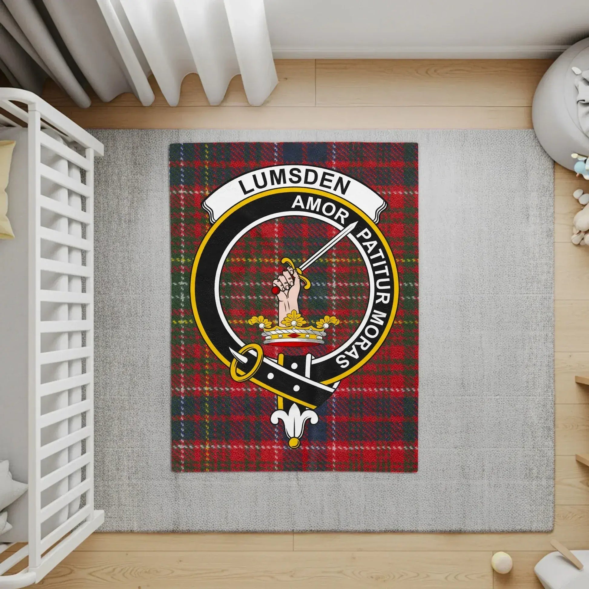 Lumsden Amor Patitur Moras Tartan Themed Blanket product