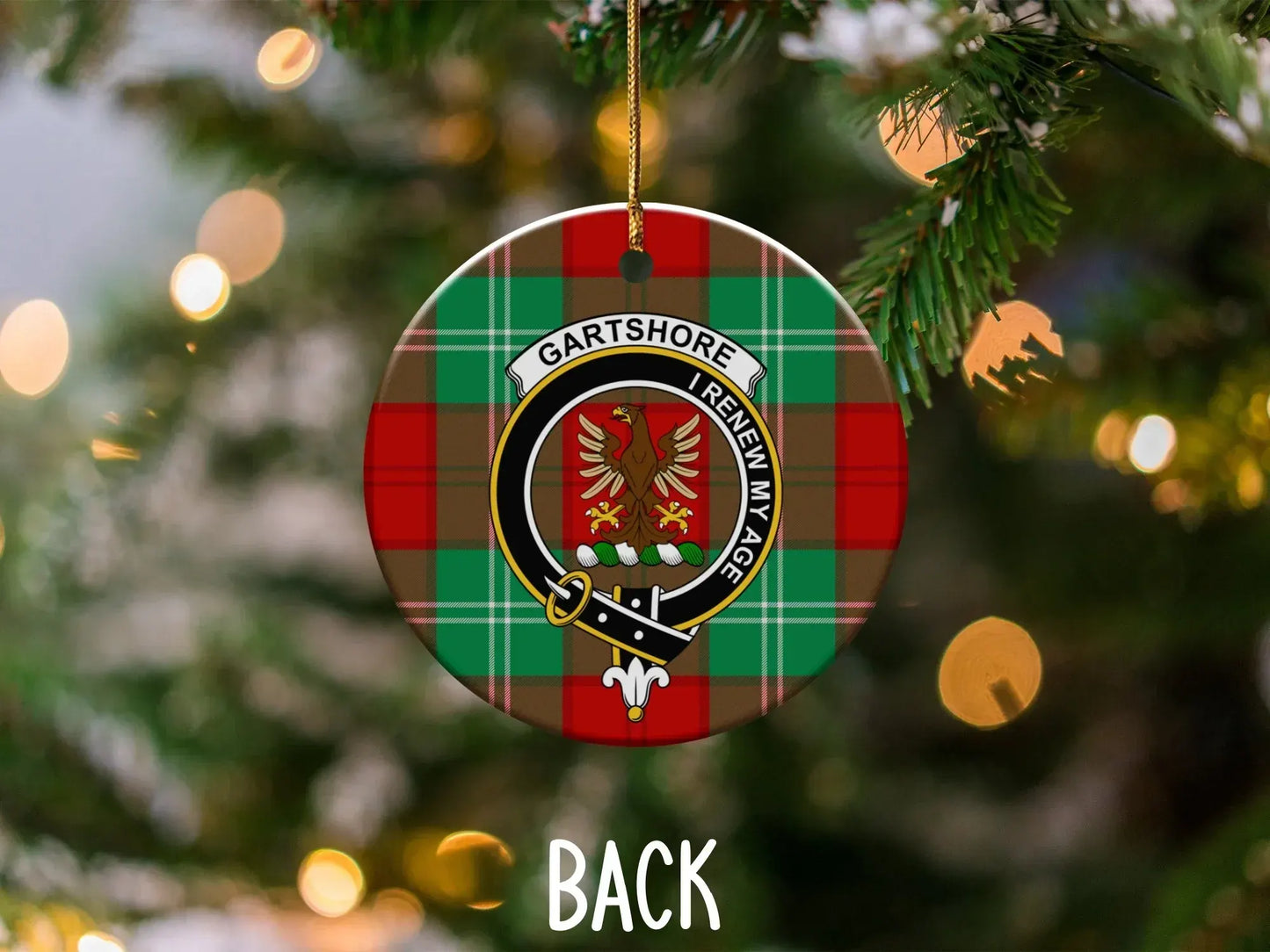 Gartshore Clan Tartan Ornament Beautiful Christmas product