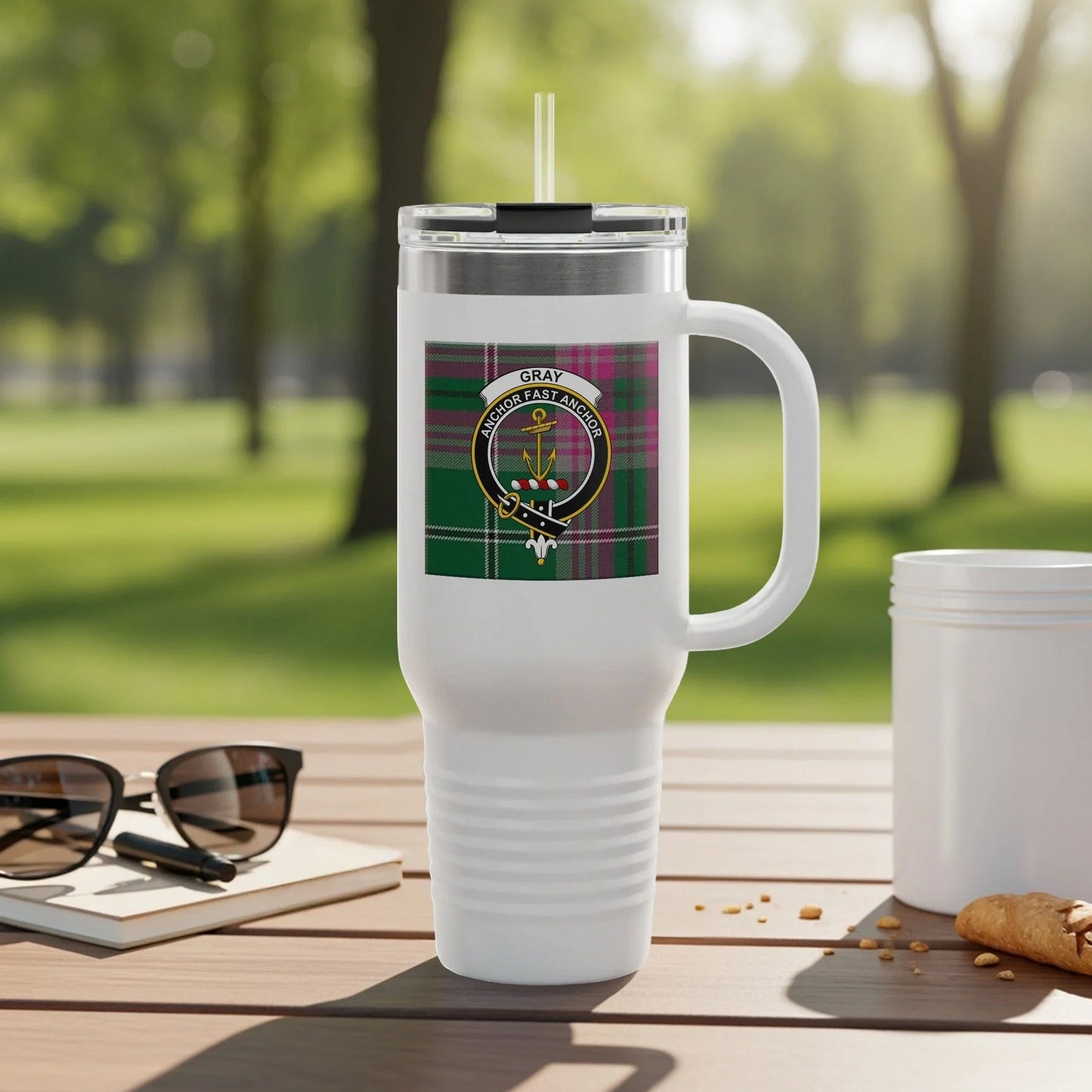 Gray Family Crest Insulated Beverage Tumbler product type