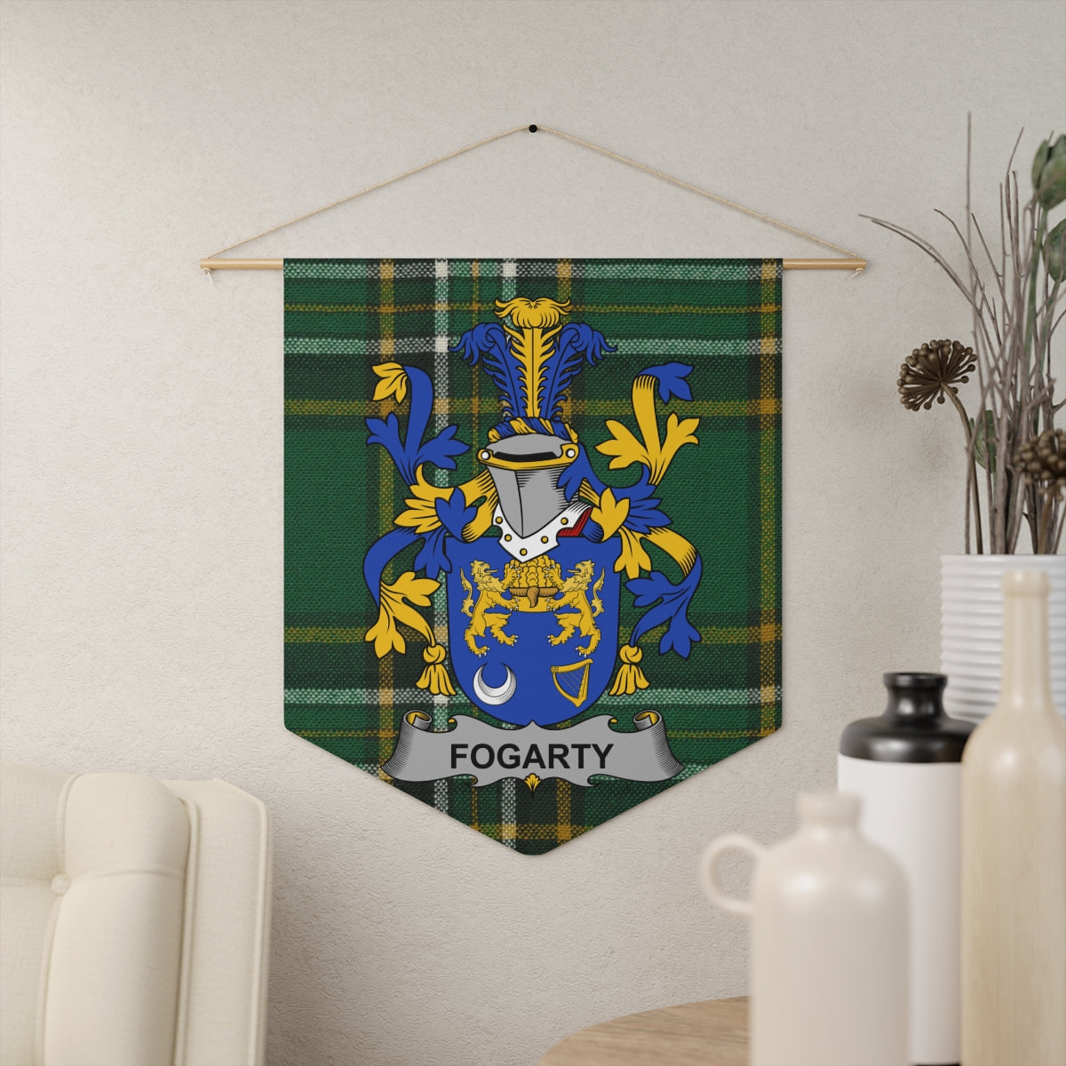 Personalized Fogarty Coat of Arms Wall Hanging product