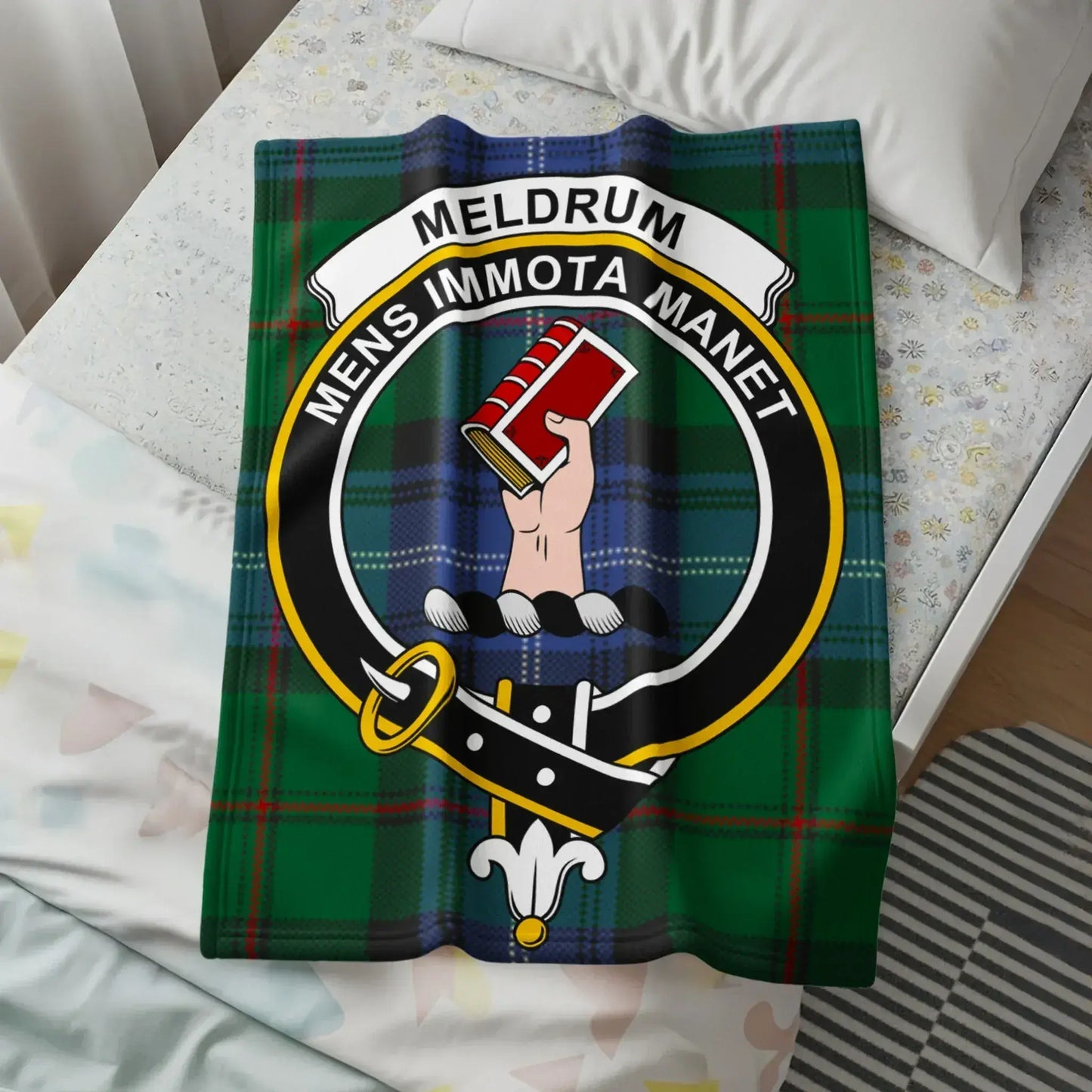 Meldrum Mens Immota Manet Clan Tartan Blanket product