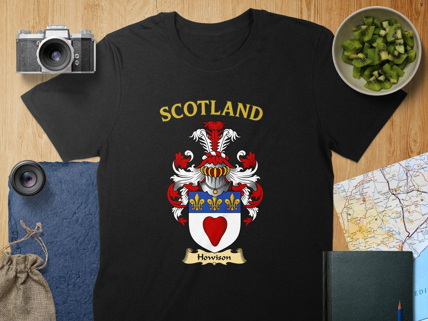 Howison Clan Family Crest Scotland T-Shirt - Celtic Ancestry Gifts