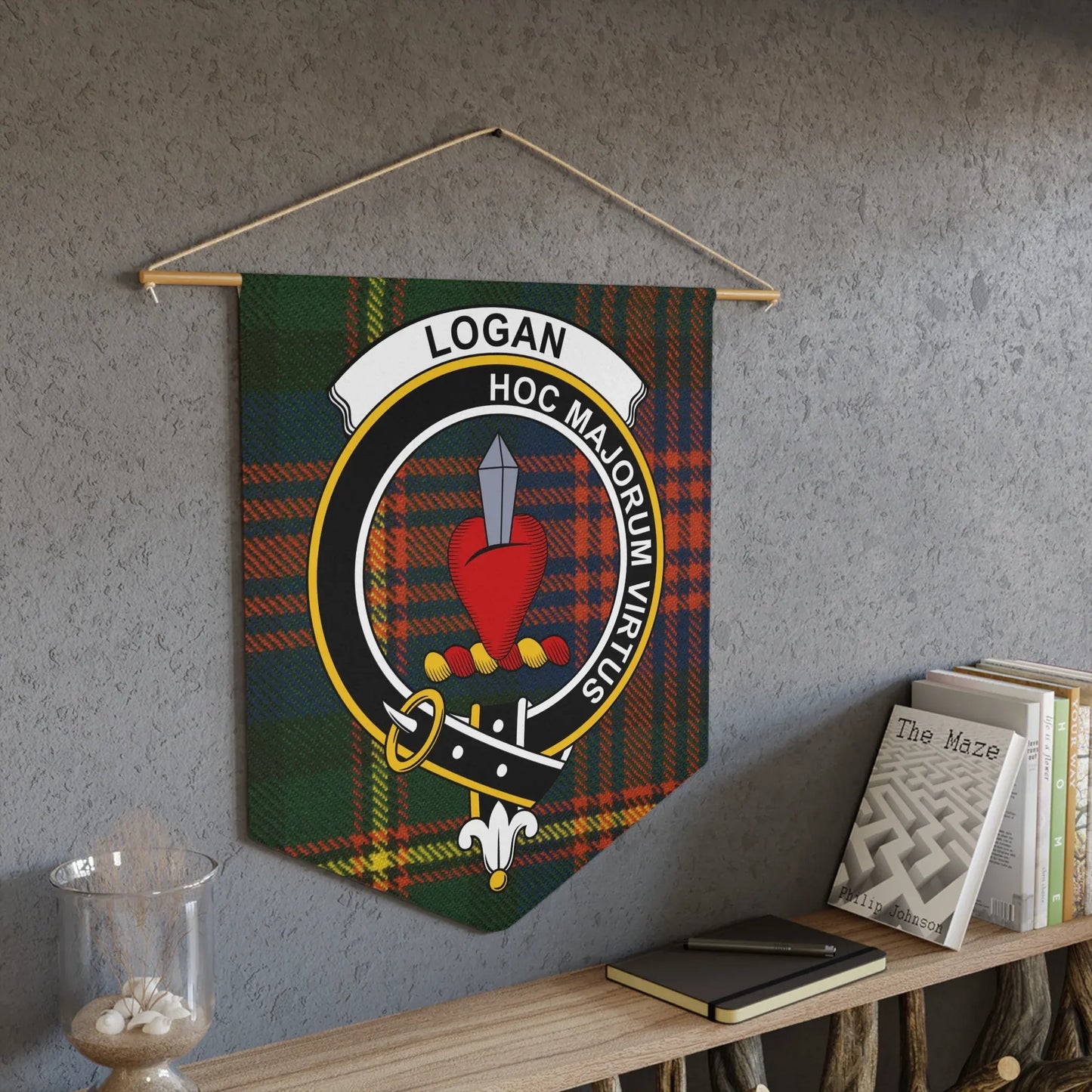 Logan Hoc Majorum Virtus Tartan Wall Hanging product type