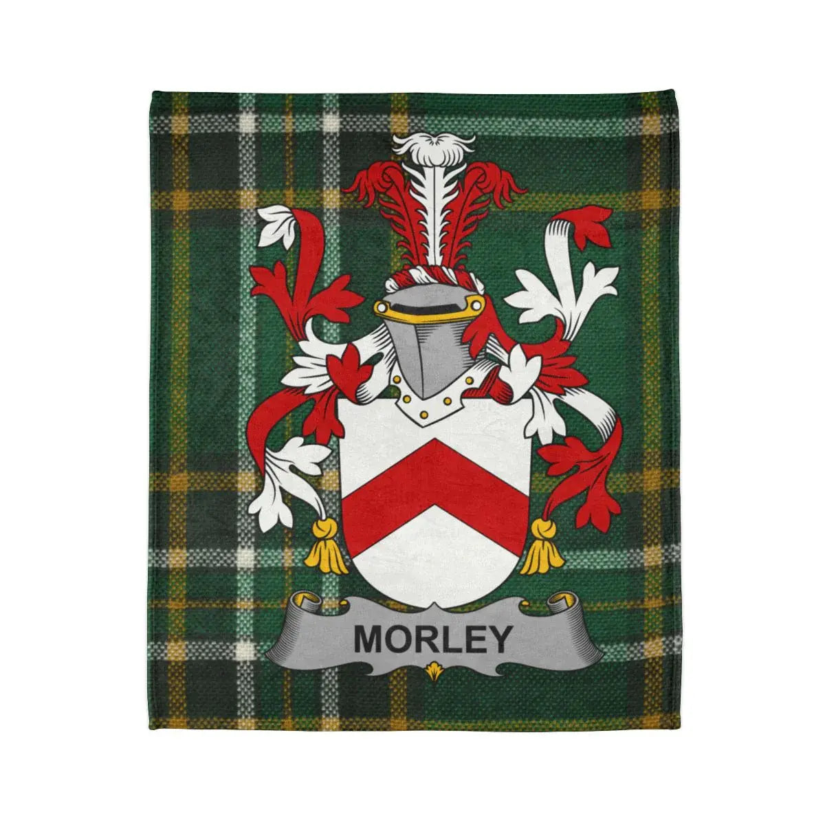 Custom Morley Family Crest Tartan Blanket product
