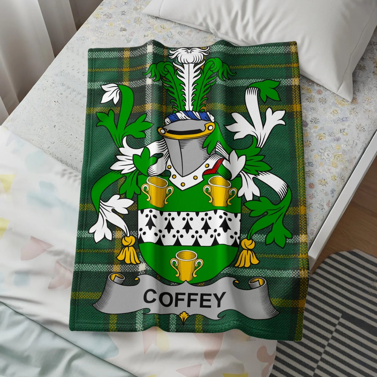 Coffey Family Crest Plaid Blanket product