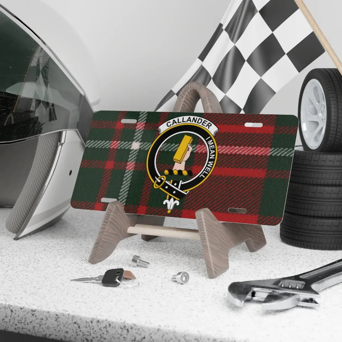 CALLANDER TARTAN PRINT NOVELTY LICENSE PLATE product type