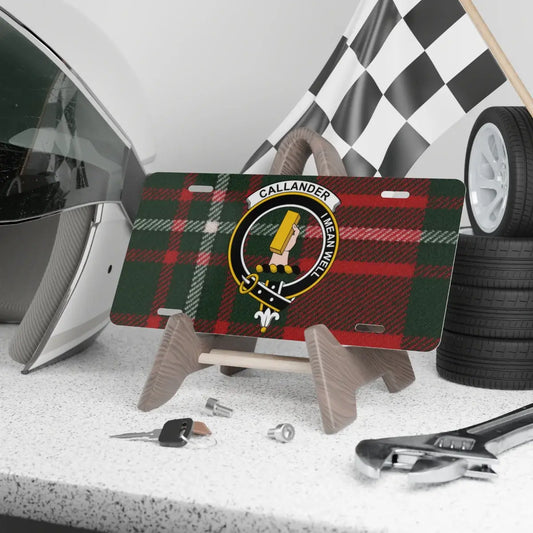 CALLANDER TARTAN PRINT NOVELTY LICENSE PLATE product type