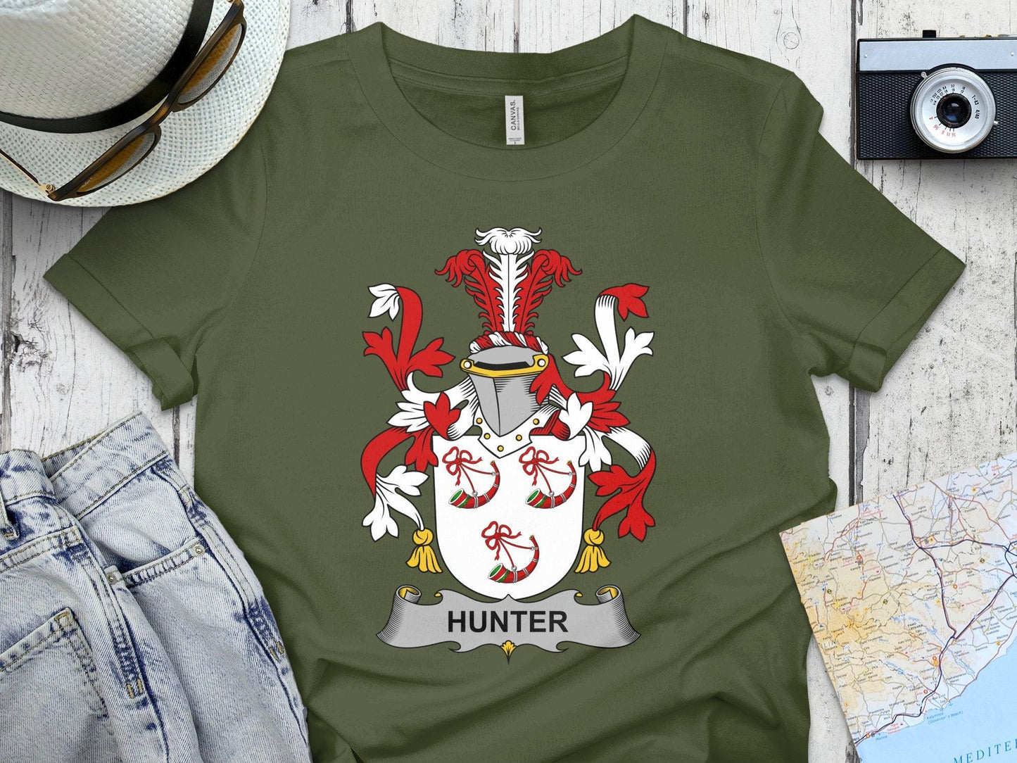 Heraldic Crest Hunter Graphic T-shirt product type