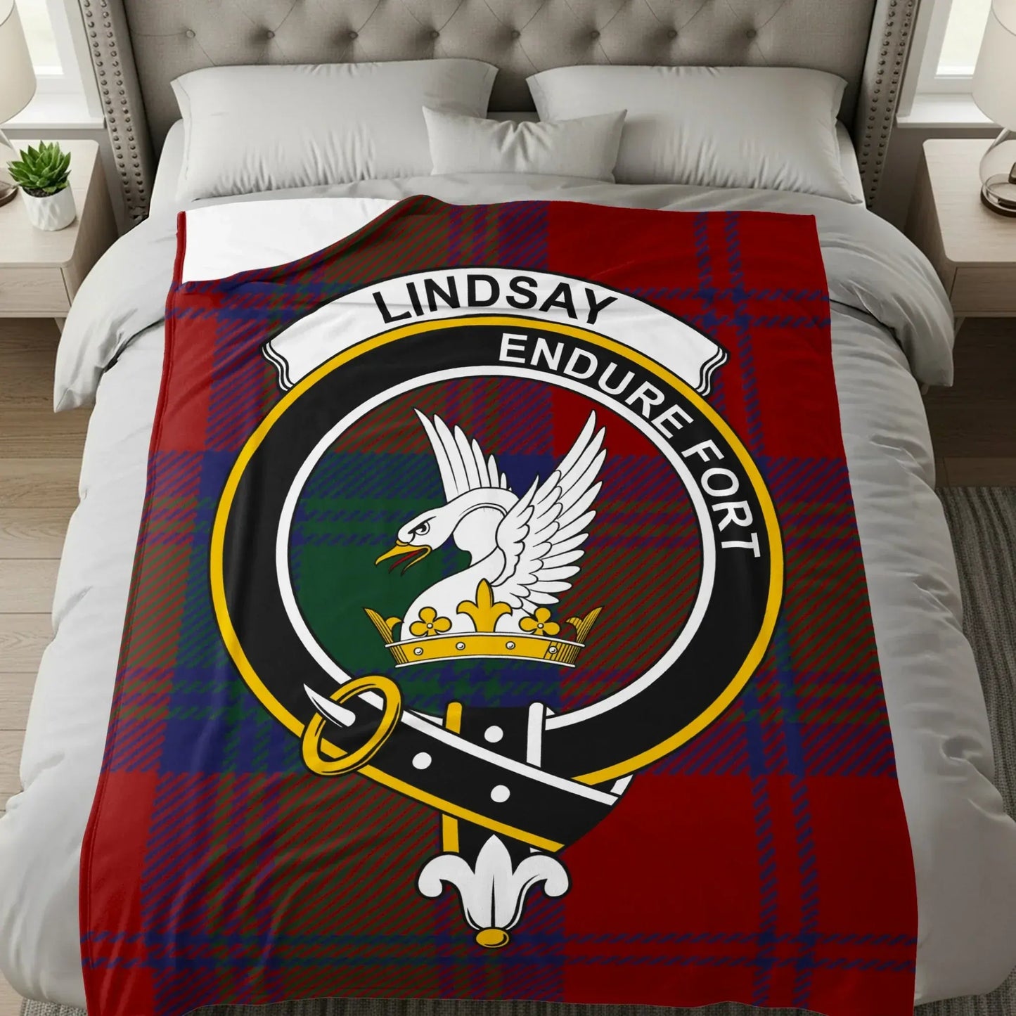Lindsay Endure Fort Clan Crest Plaid Blanket product