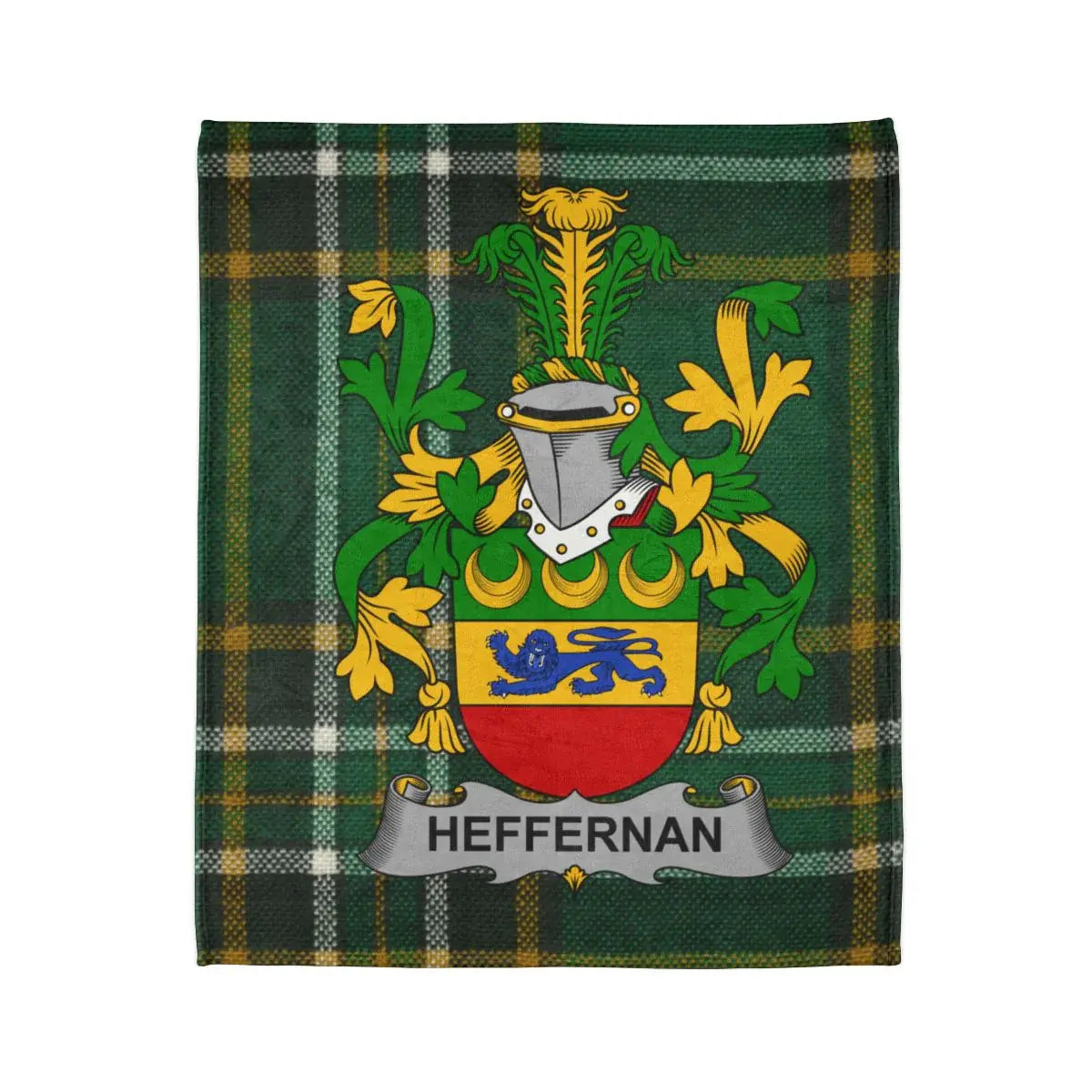 Heffernan Family Crest Plaid Throw Blanket product