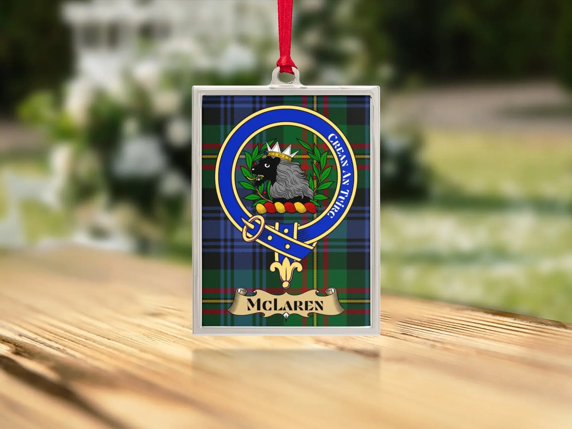 Clan McLaren Crest Tartan Pattern Rectangular Product