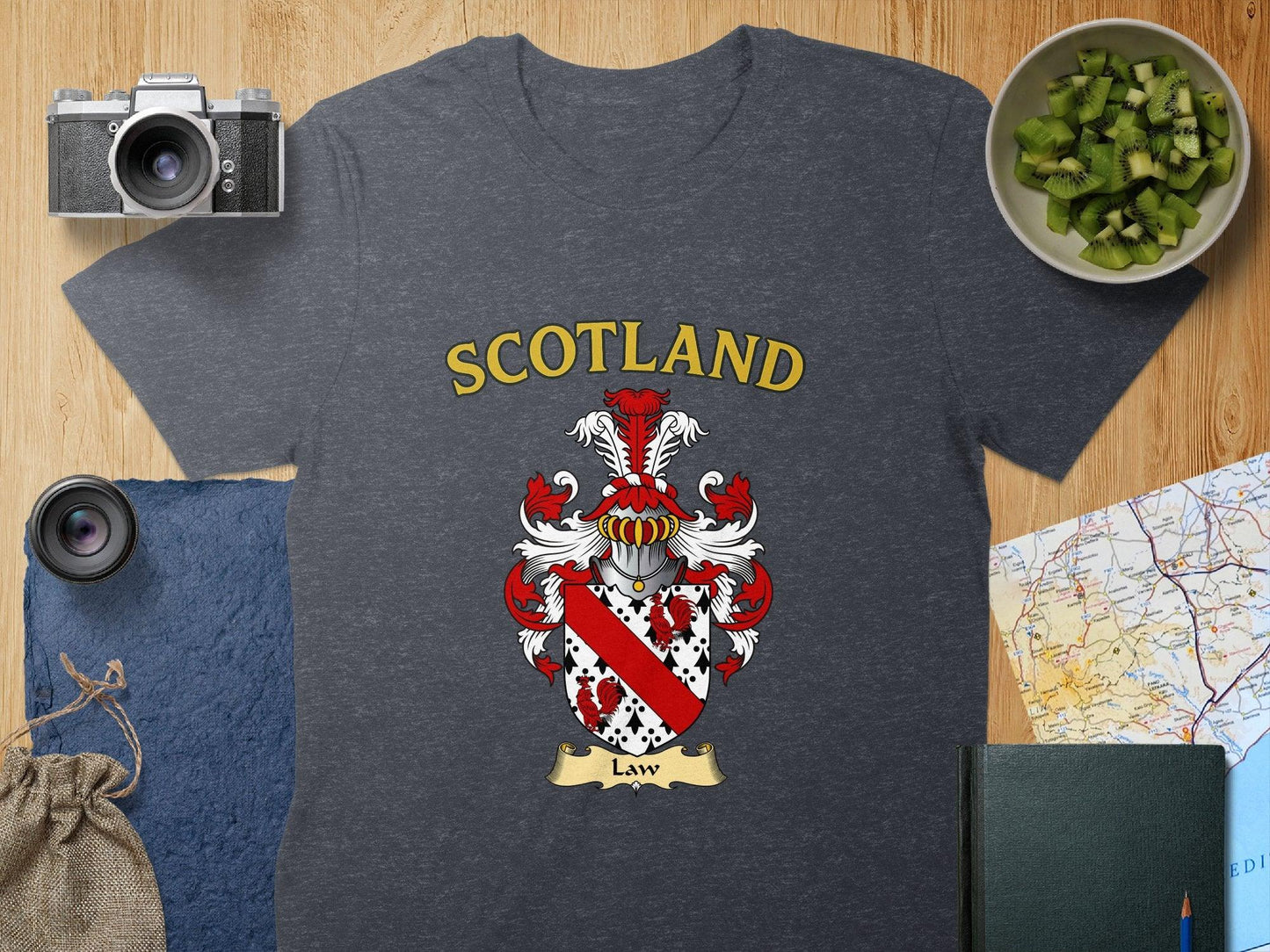 Law Clan Family Crest Scotland T-Shirts - Celtic Ancestry Gifts
