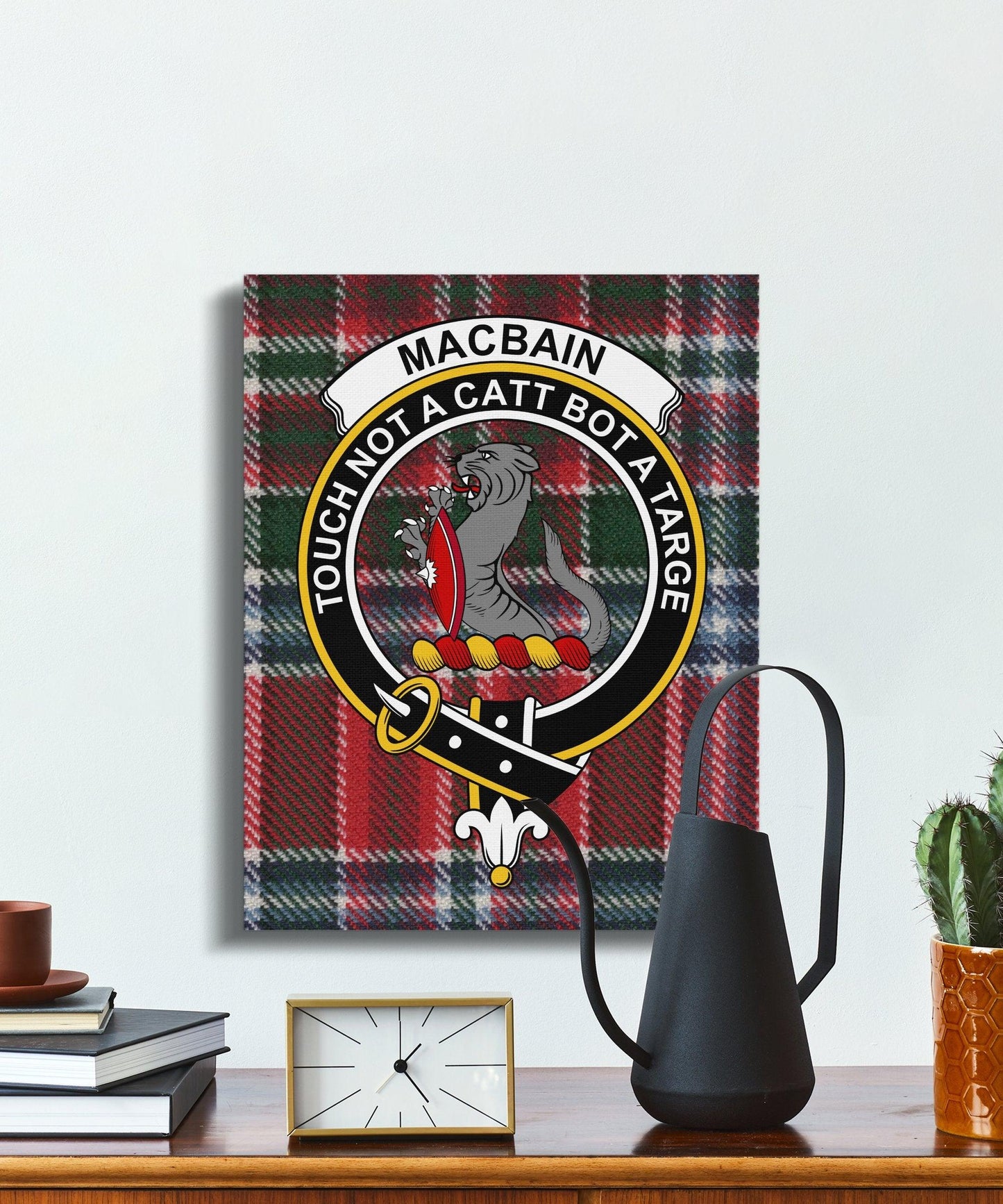 Highland Clan Crest Tartan Wall Art product type