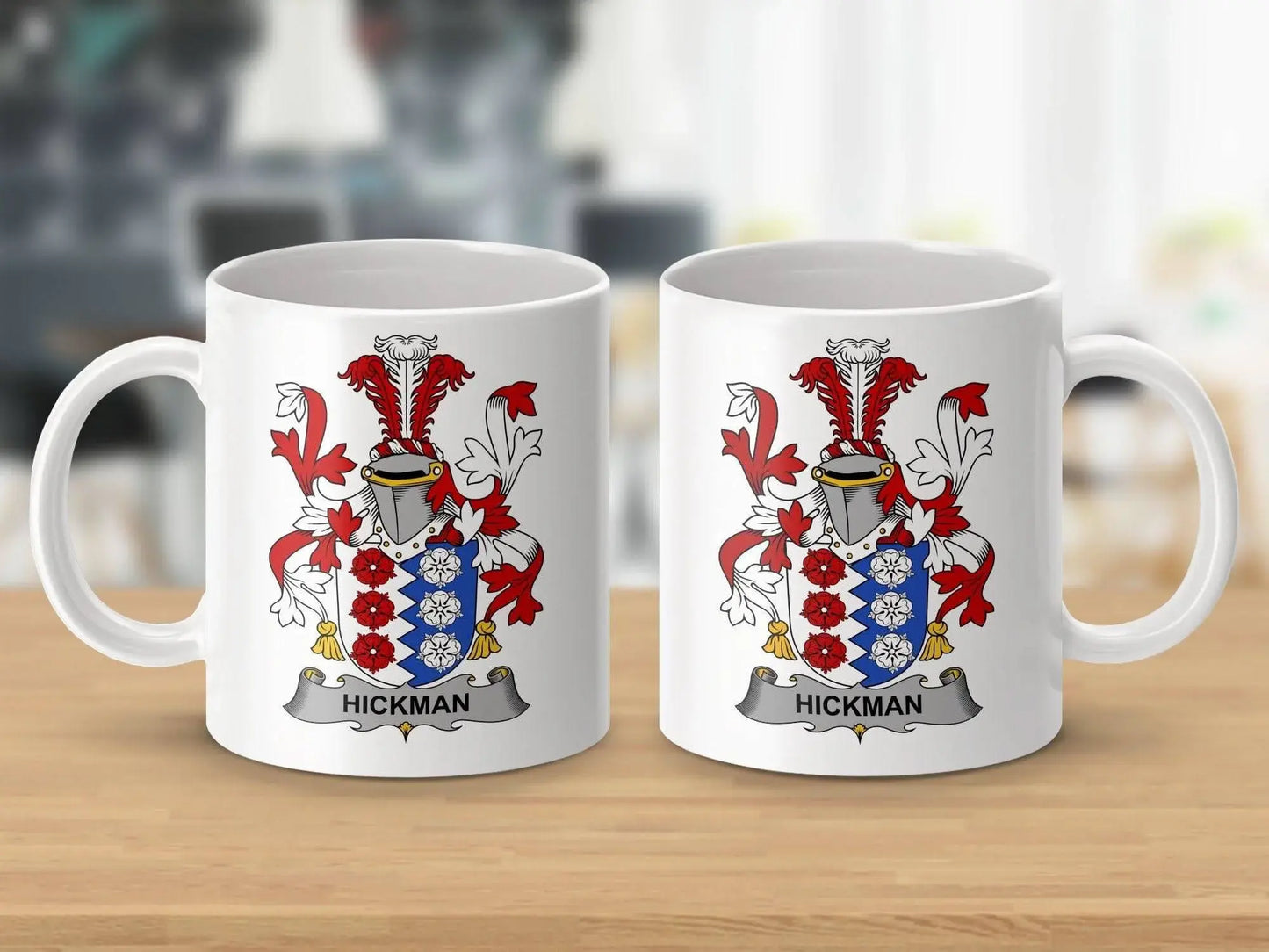 Hickman Surname Irish Family Crest Mug - Celtic Ancestry Gifts