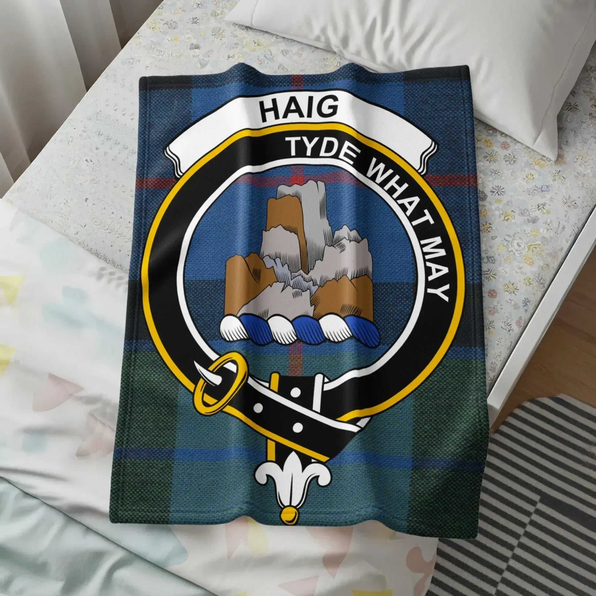 Scottish Clan Crest Haig Tyde What May Blanket product