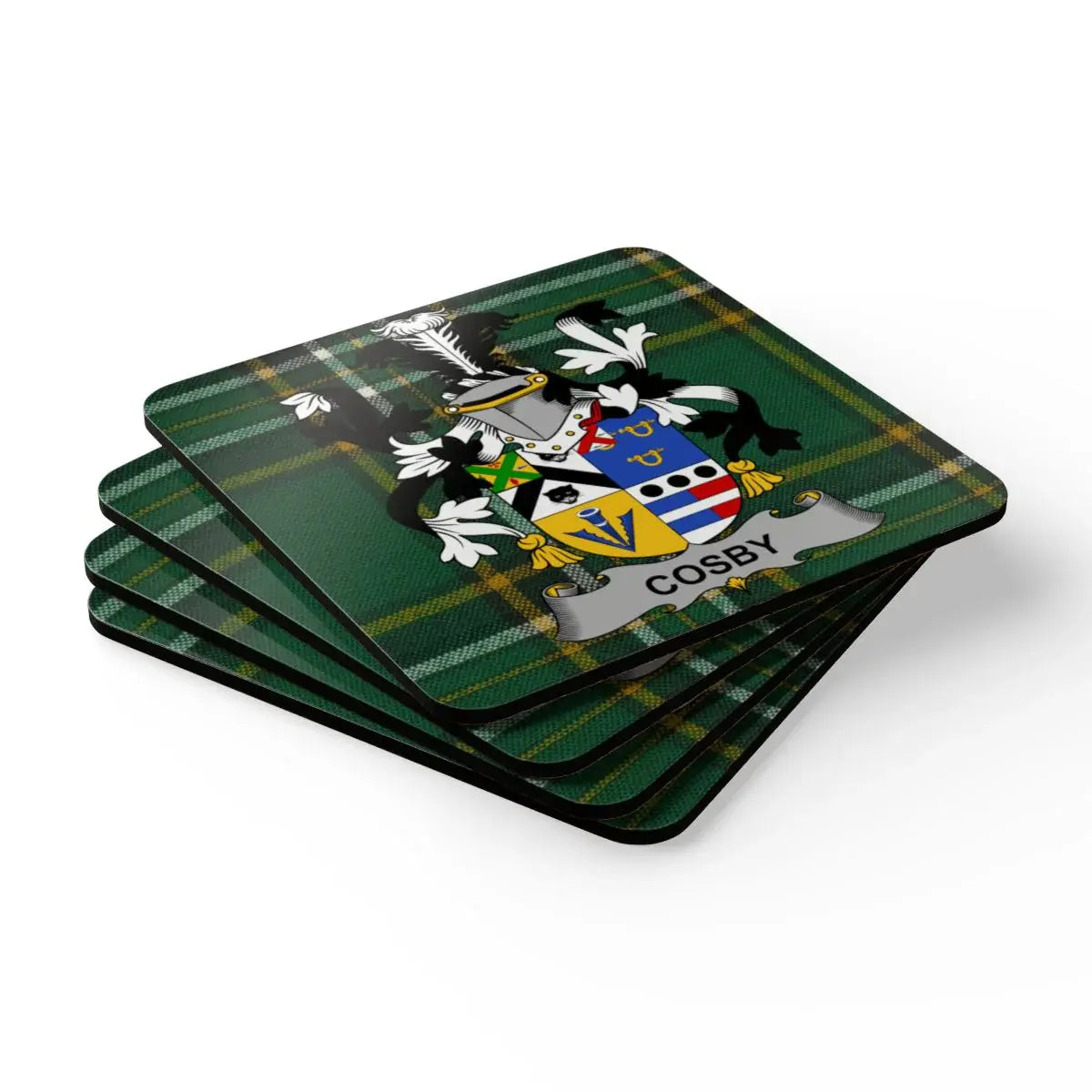 Personalized Family Crest Design Coaster Set product type