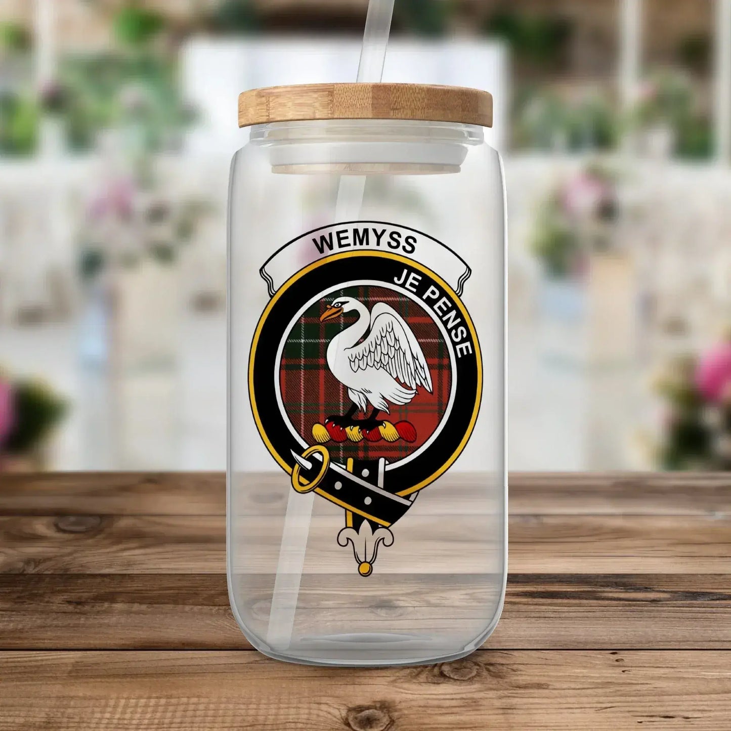 Wemyss Je Pense Glass Jar with Straw product