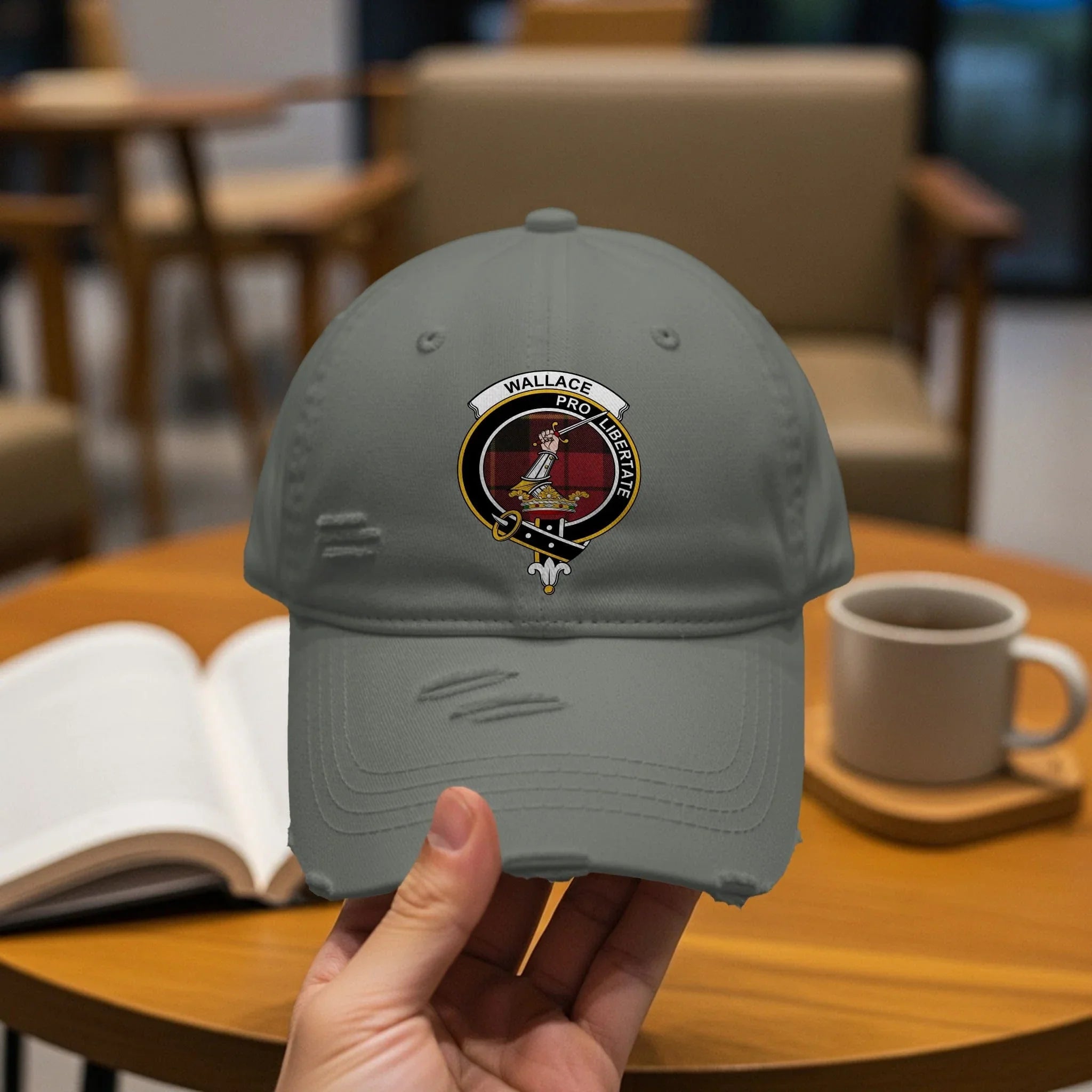 Wallace Logo Patch Distressed Design Hat product