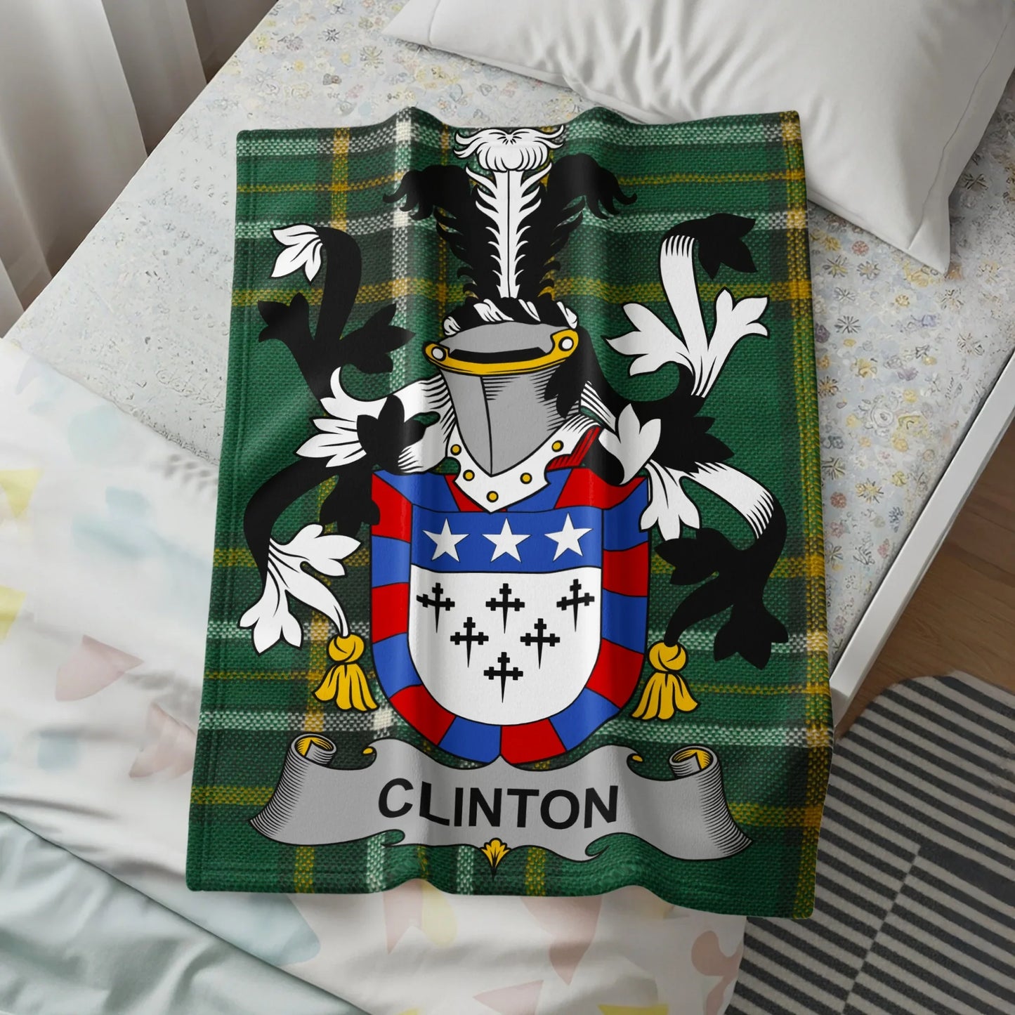 Noble Heritage Clinton Family Crest Blanket product