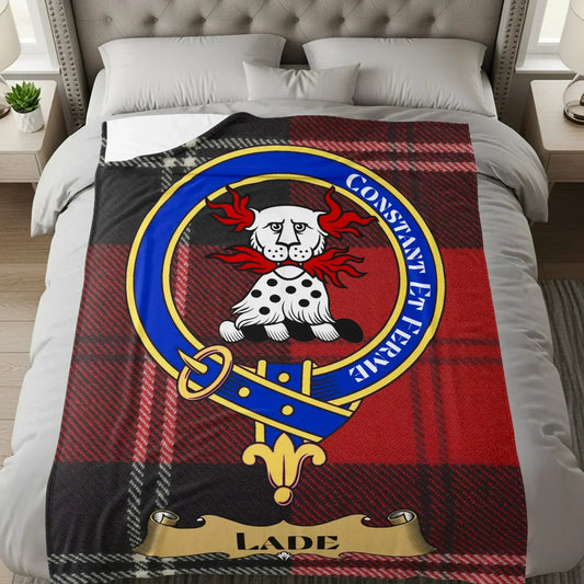 Clan Crest Red Plaid Fleece Blanket product