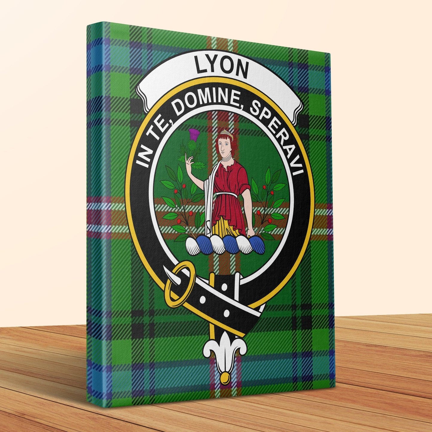 Lyon In Te Domine Speravi Clan Badge Canvas product