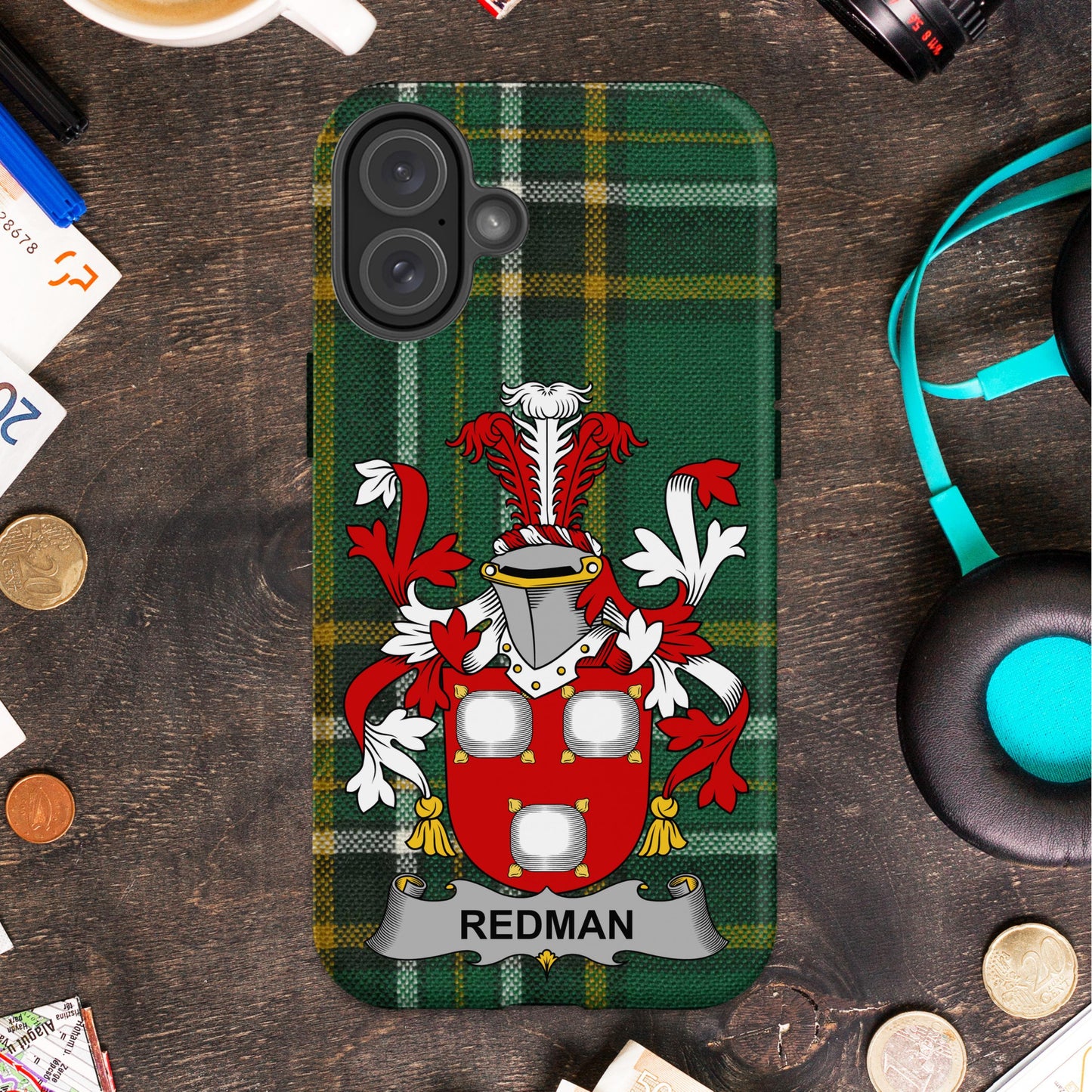 Custom Redman Coat of Arms iPhone Case product