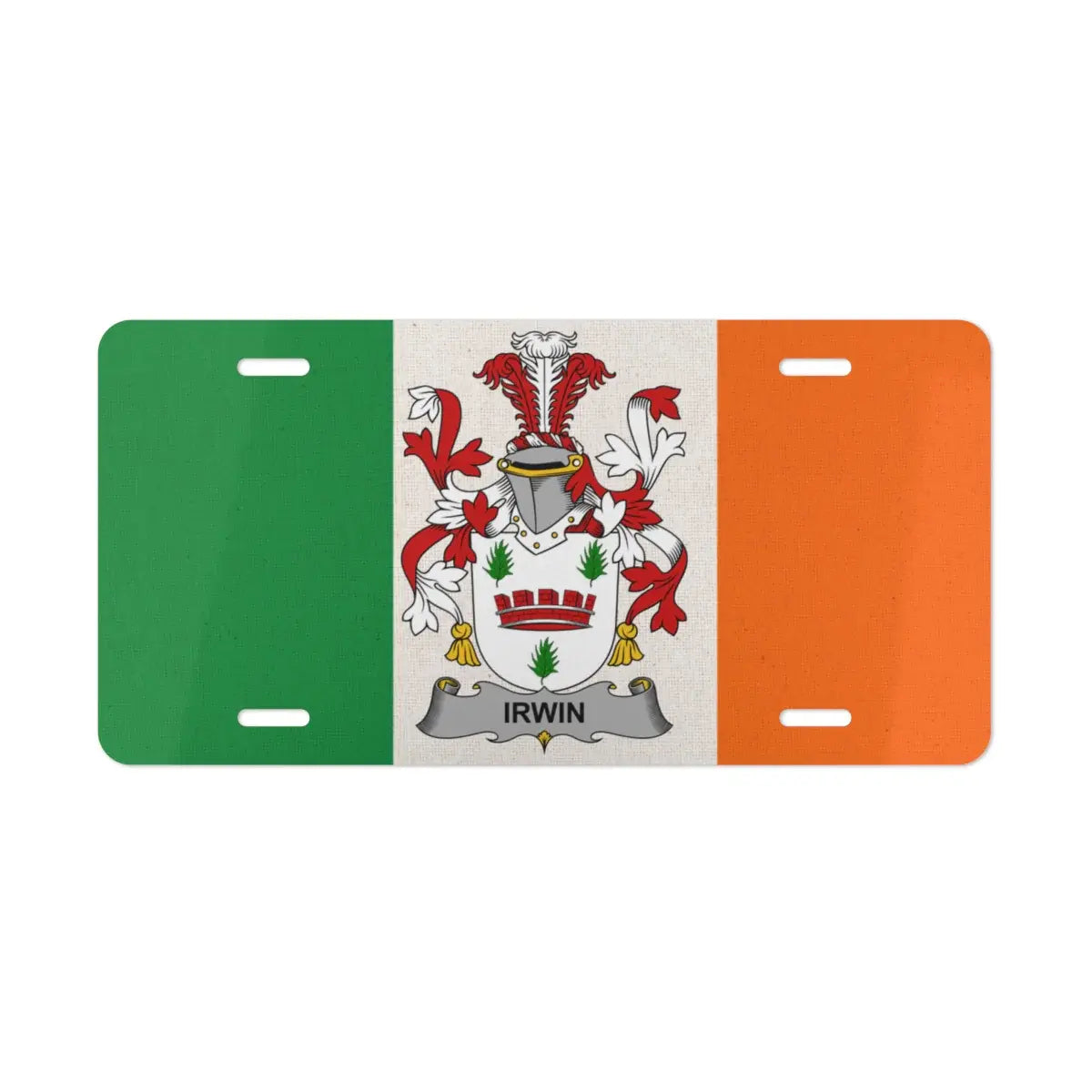 Irwin Irish Flag Colors Art License Plate product